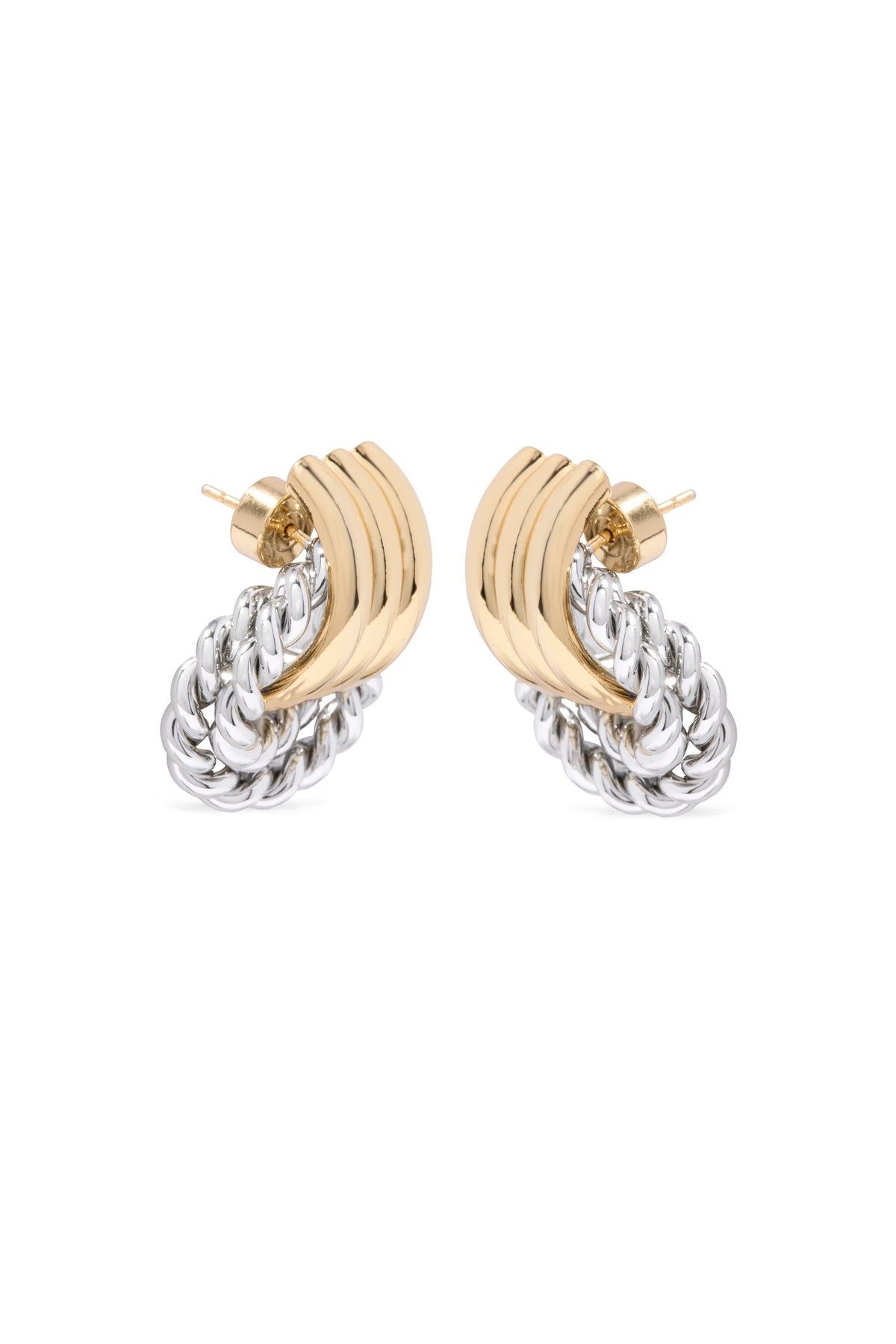 Braided Hoop Earring (Gold Silver)