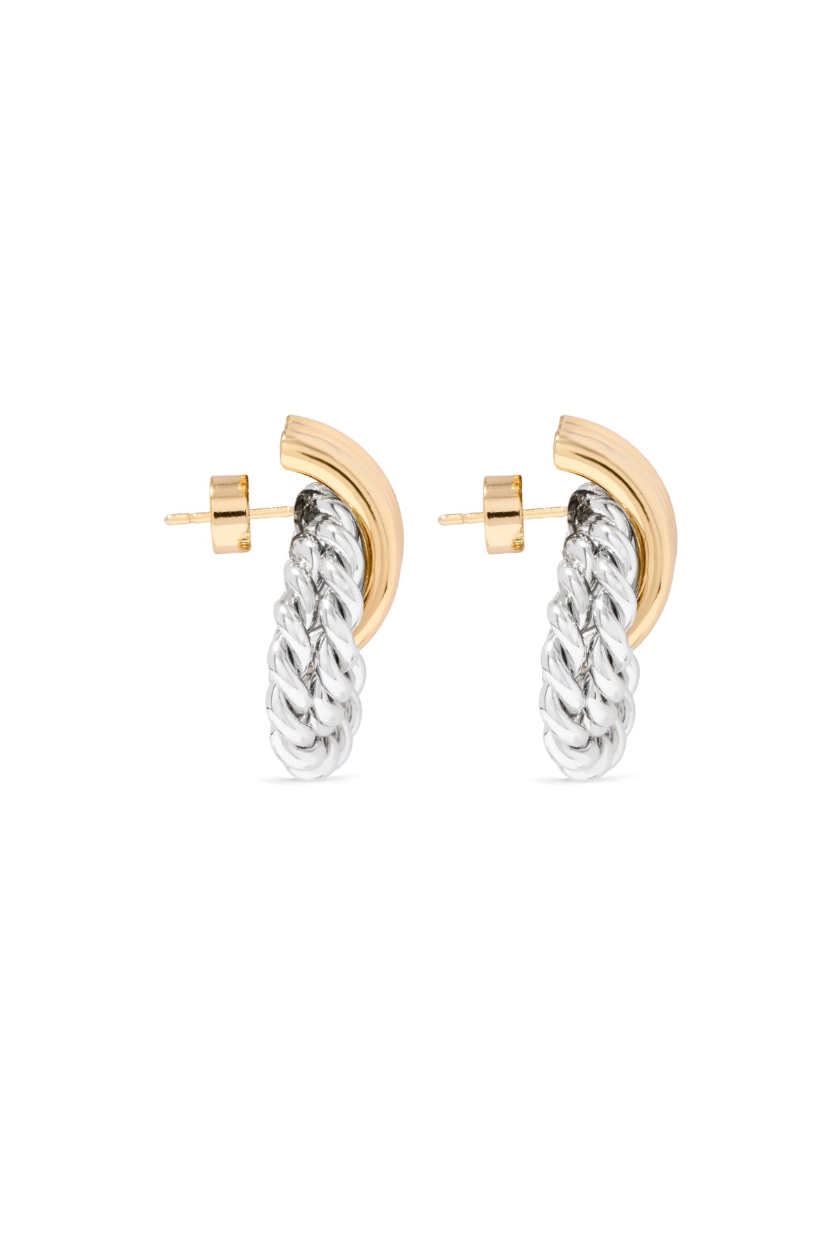 Braided Hoop Earring (Gold Silver)