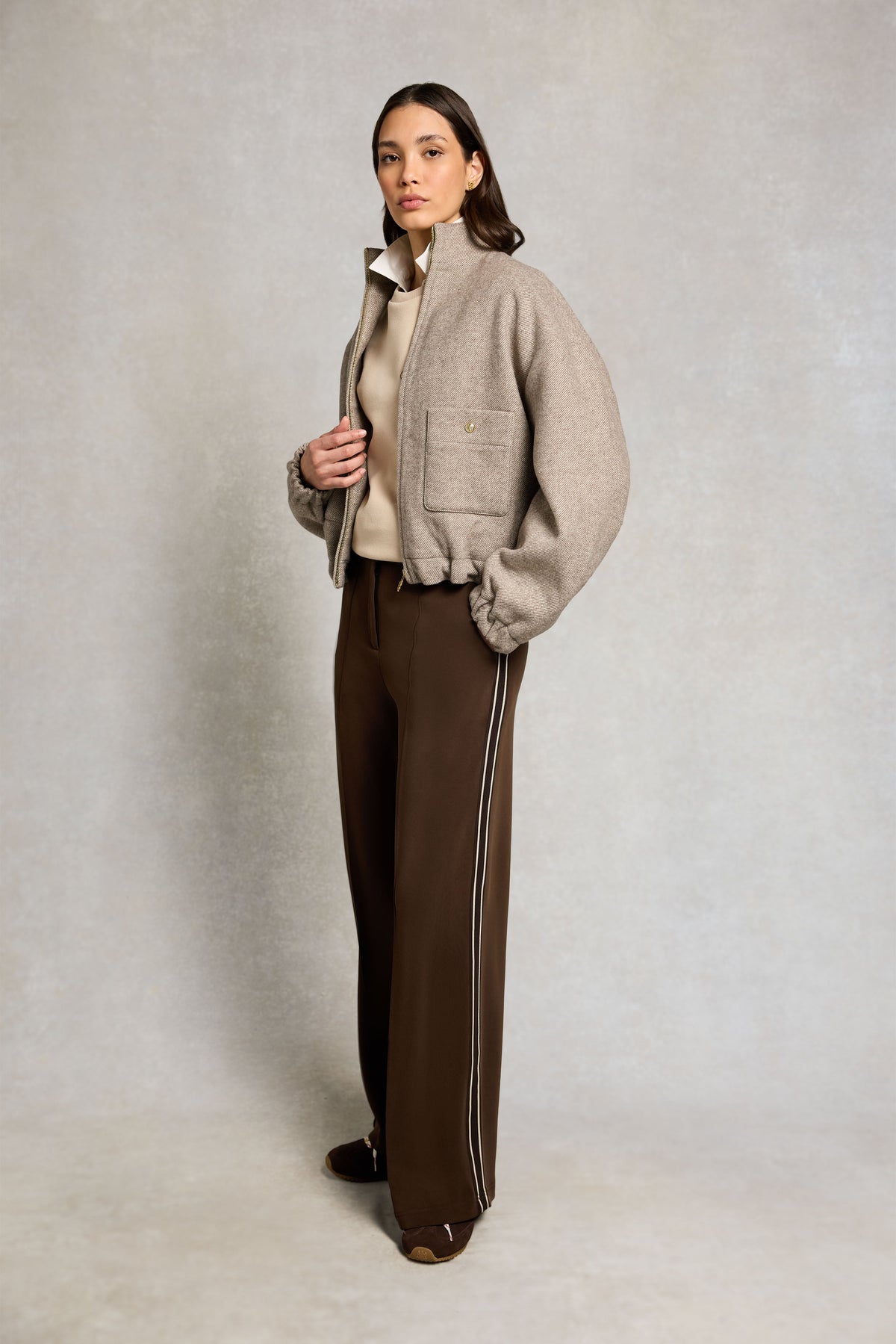 Broughton Wide Leg Pant (Chocolate)