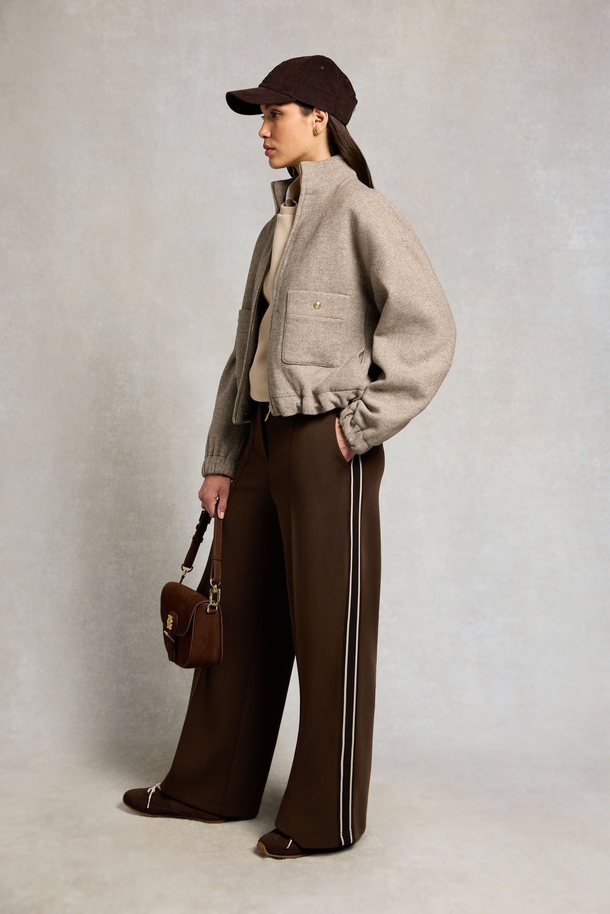 Broughton Wide Leg Pant (Chocolate)