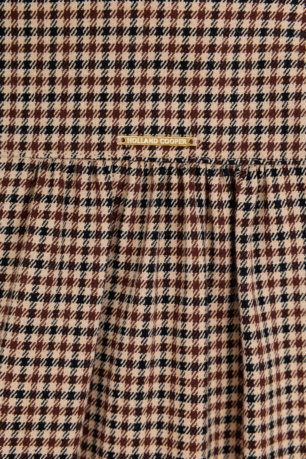 Burford Blouse (Coffee Gingham)