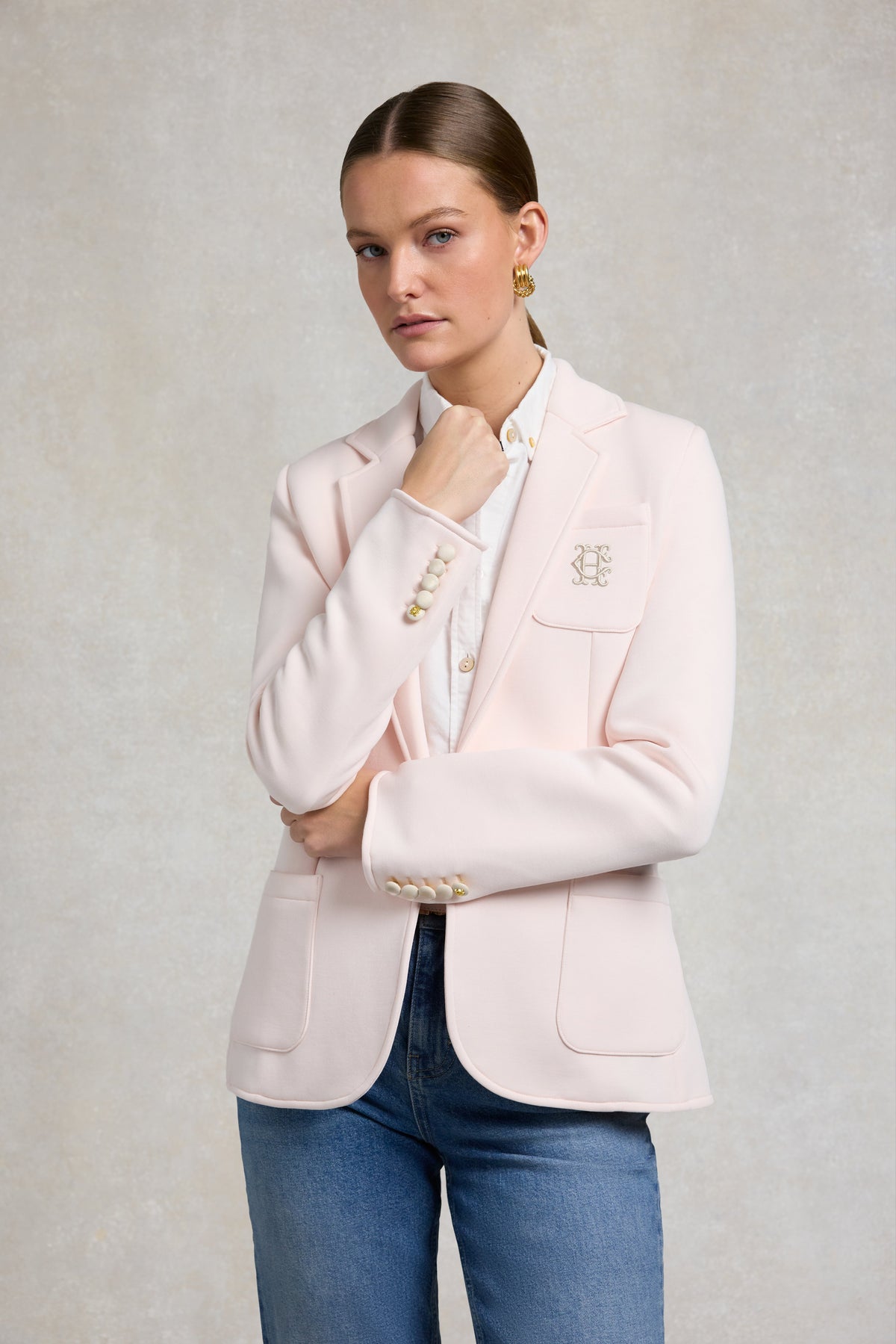 Cambridge Blazer (Palest Pink)