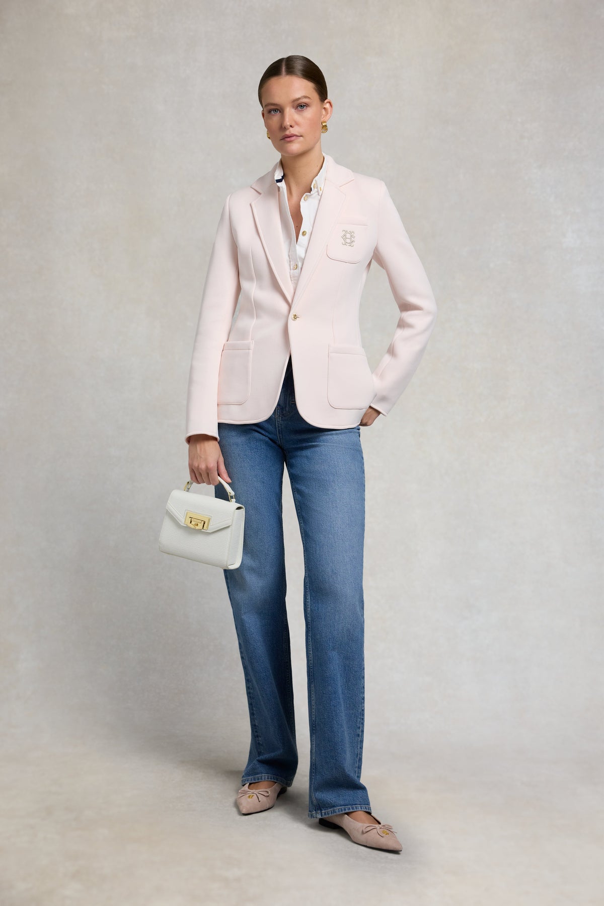 Cambridge Blazer (Palest Pink)