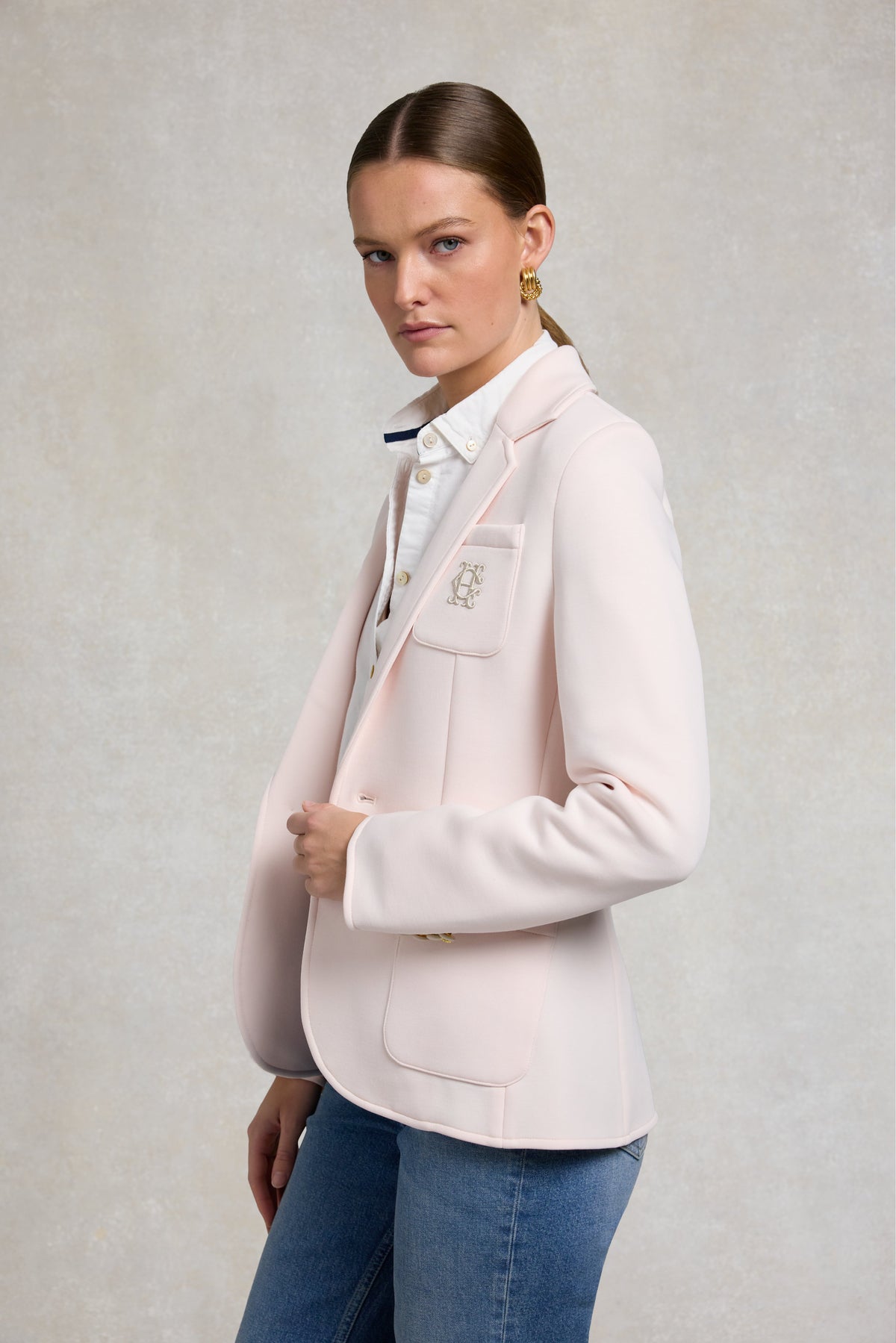 Cambridge Blazer (Palest Pink)