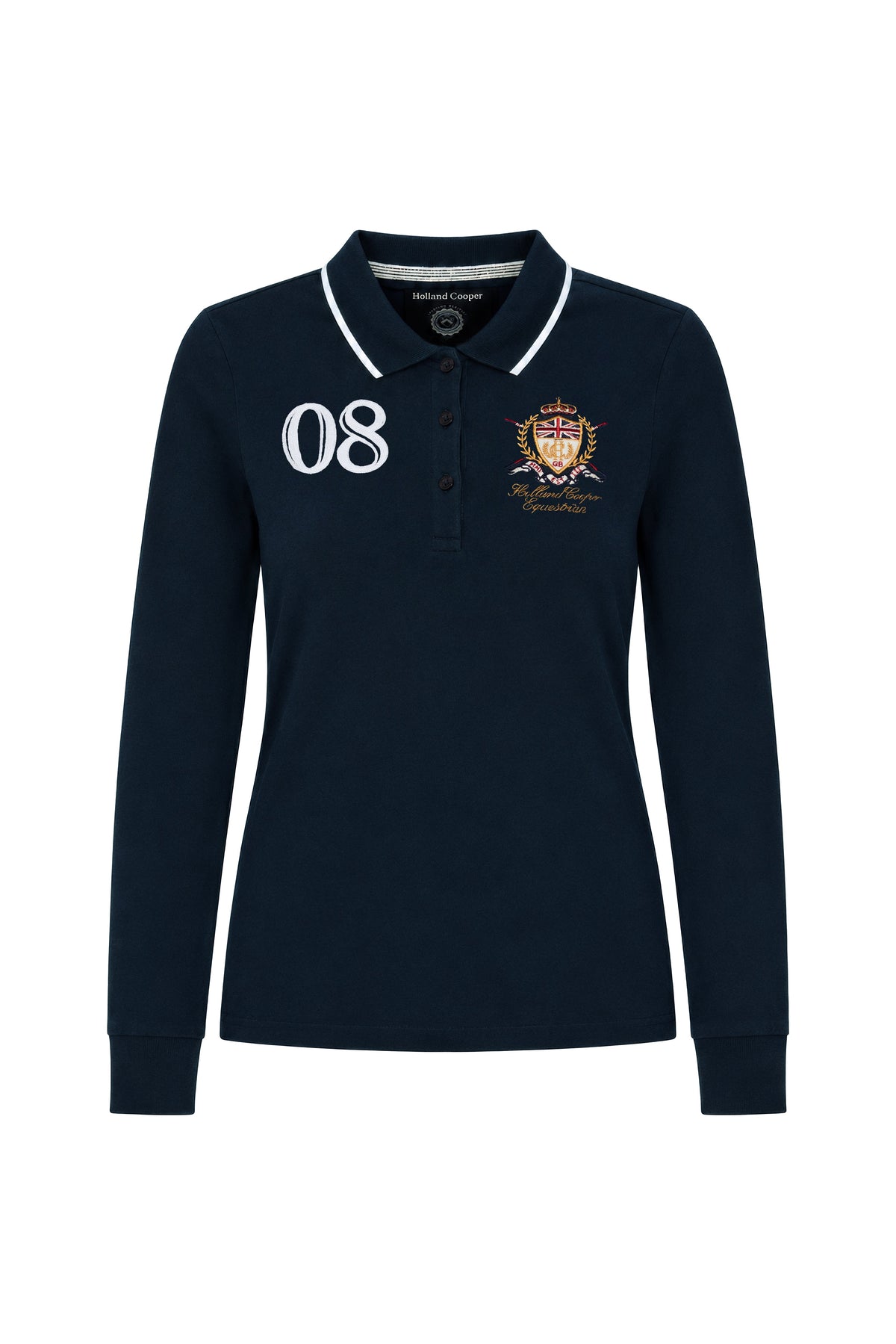 Heritage Long Sleeve Polo Shirt (Ink Navy)