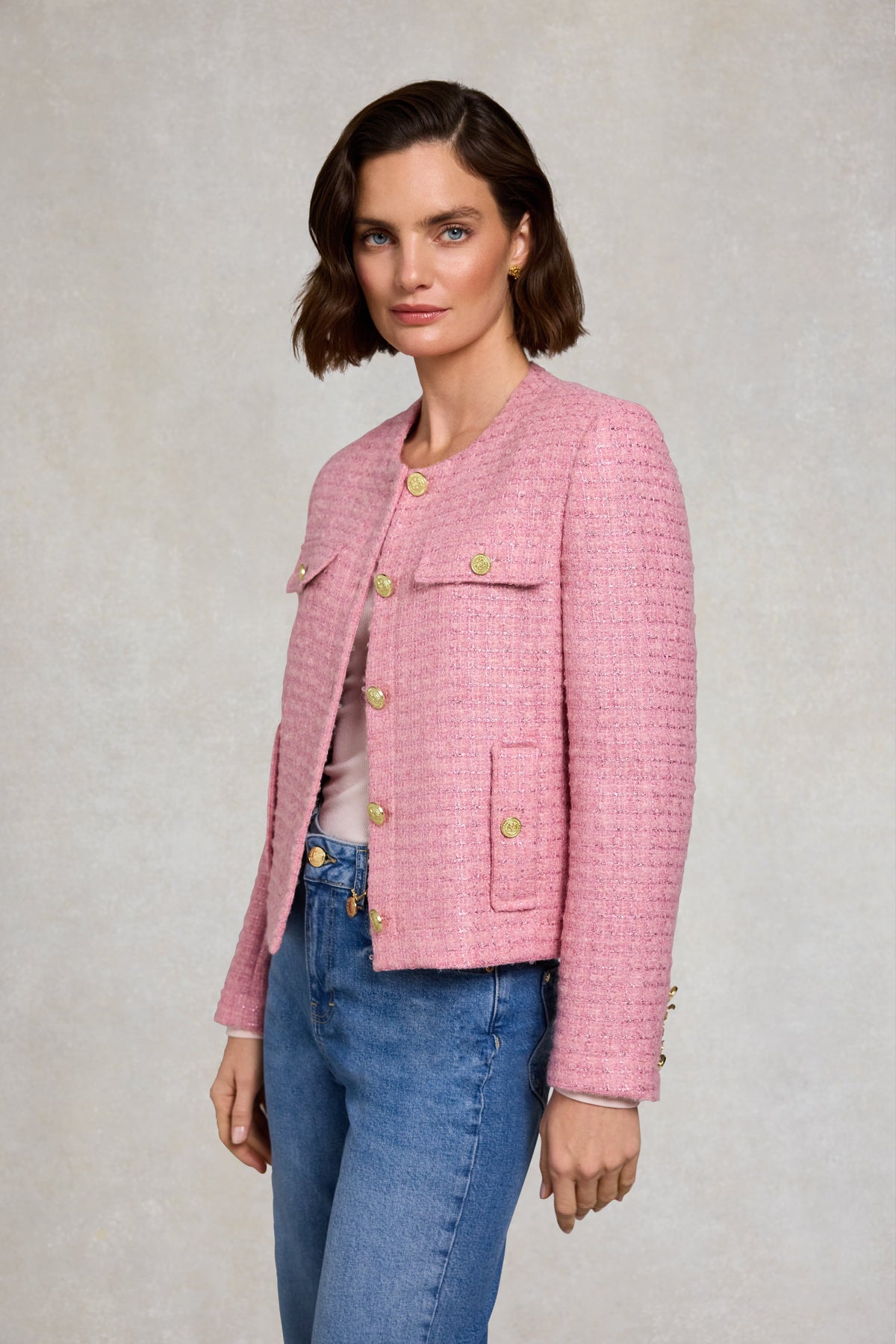 Chelsea Jacket (Rose Sparkle Boucle)
