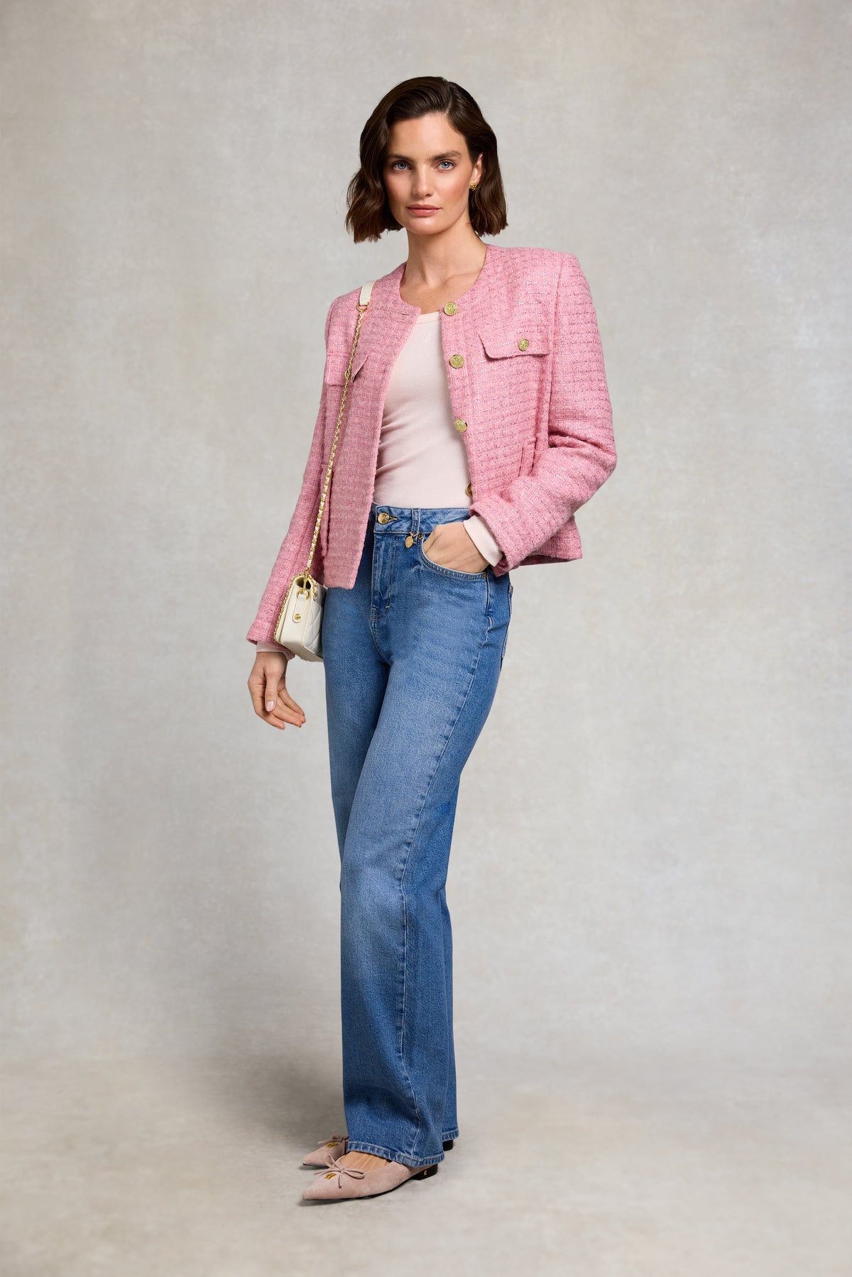 Chelsea Jacket (Rose Sparkle Boucle)