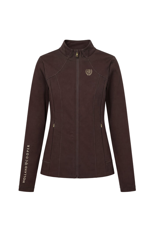 Chiltern Zip Training Top (Chocolate)