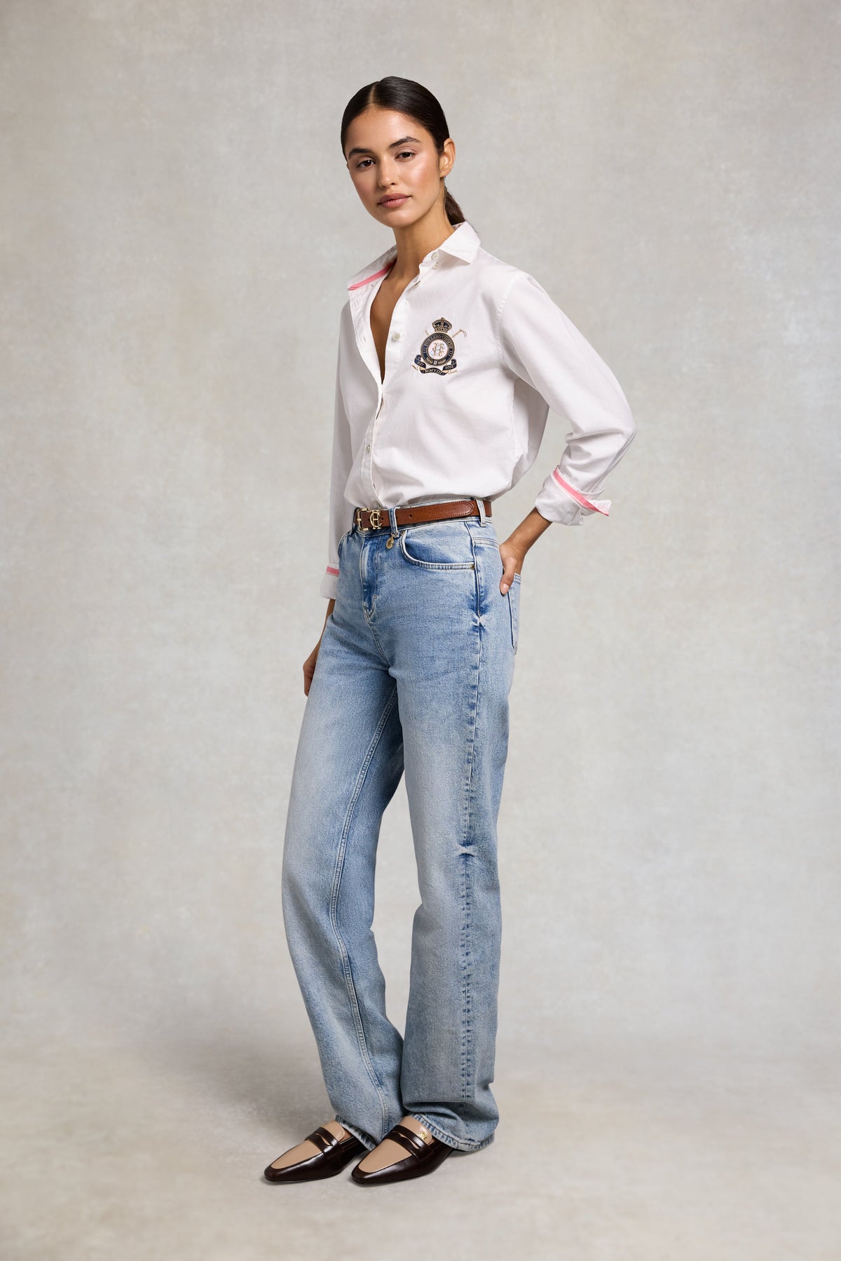Classic Button Down Shirt (White)