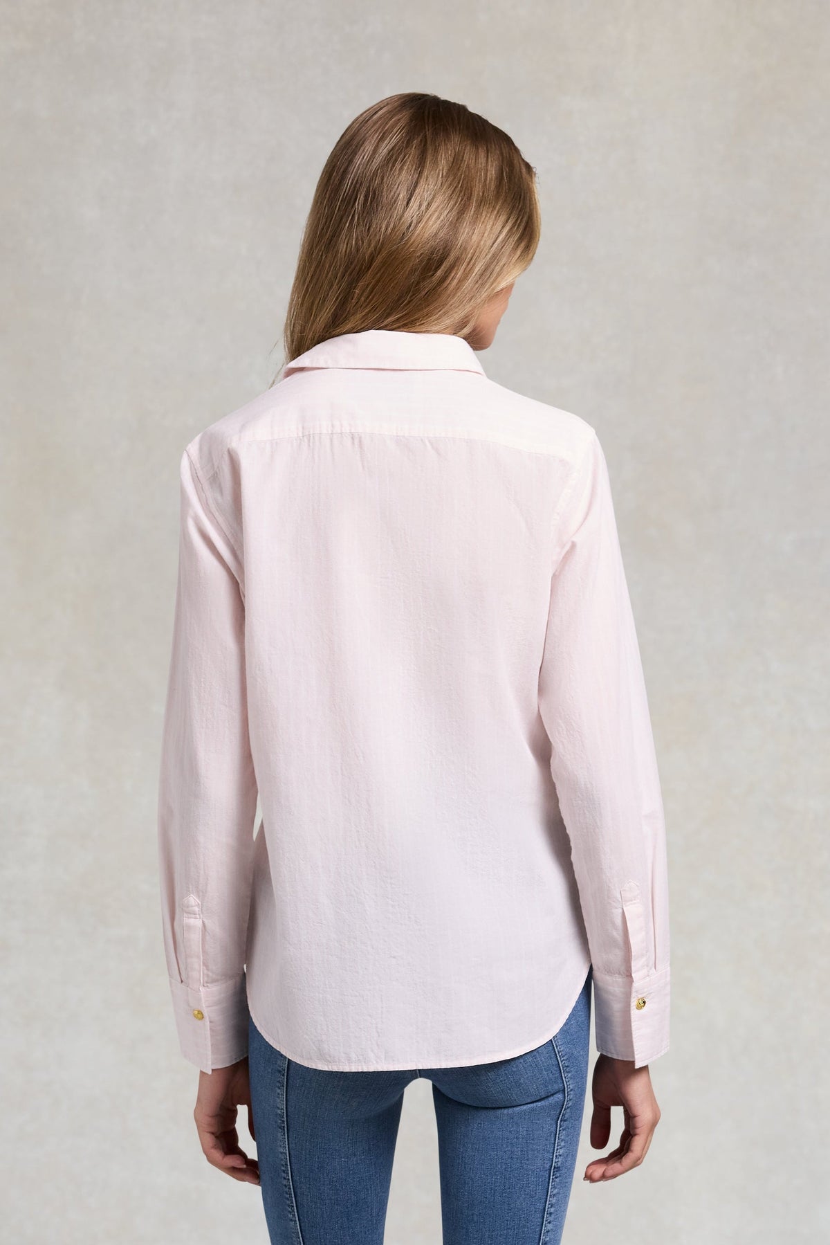 Classic Fit Shirt (Soft Pink Stripe)
