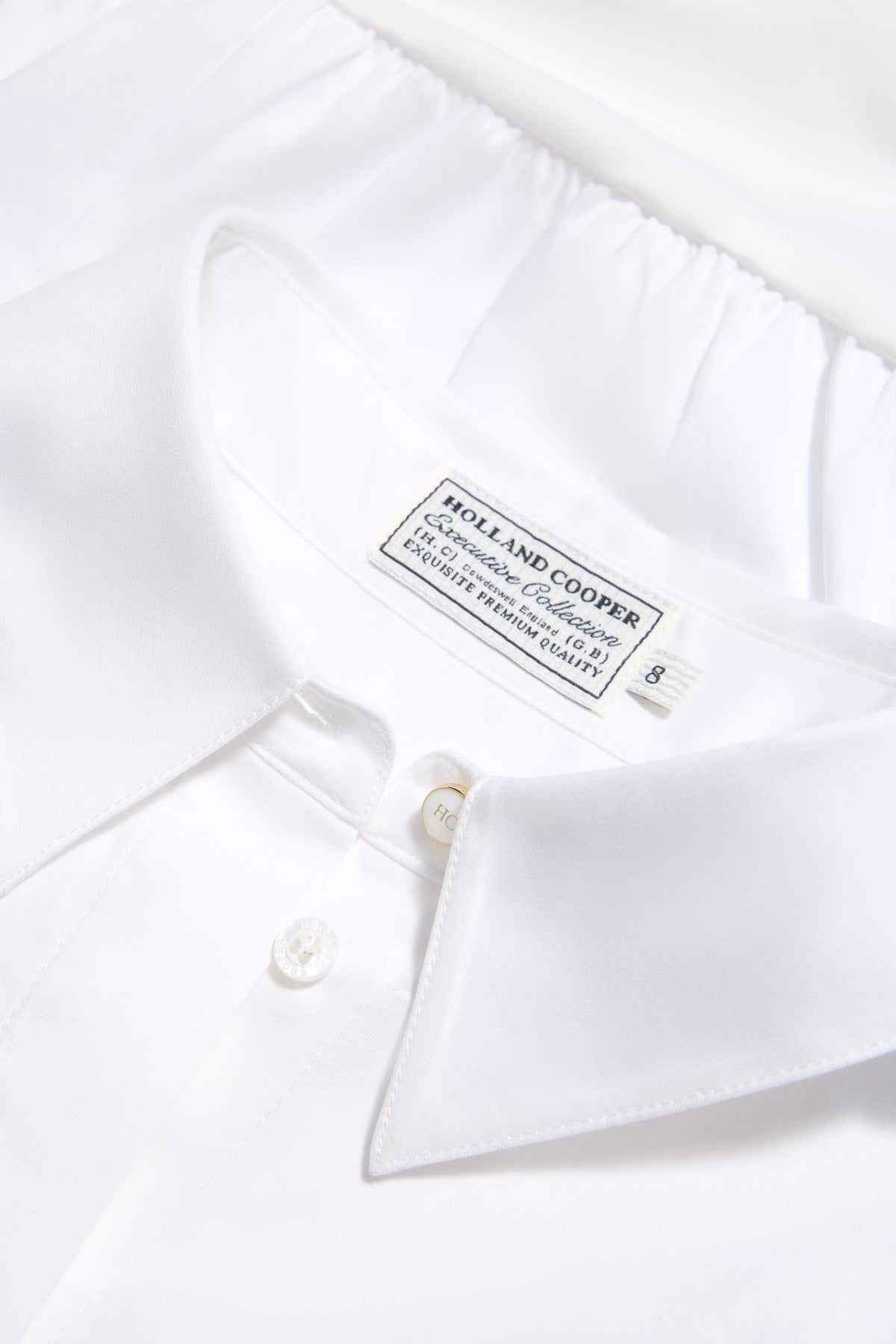 Classic Shirt Bodysuit (White)