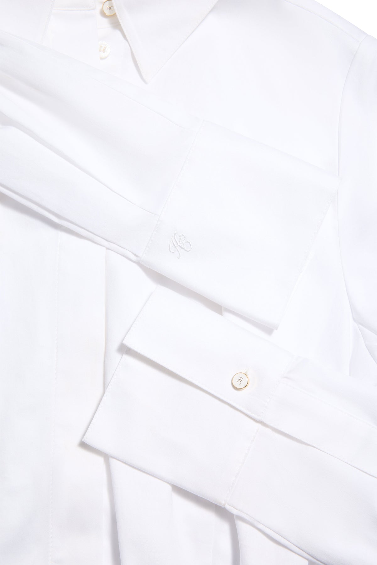 Classic Shirt Bodysuit (White)