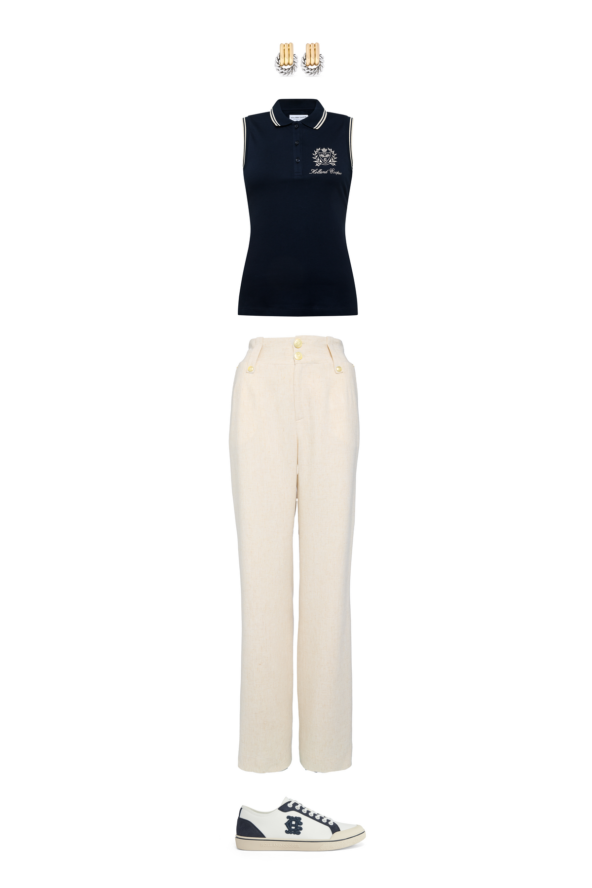 The Sleeveless Collegiate Polo Shirt Look