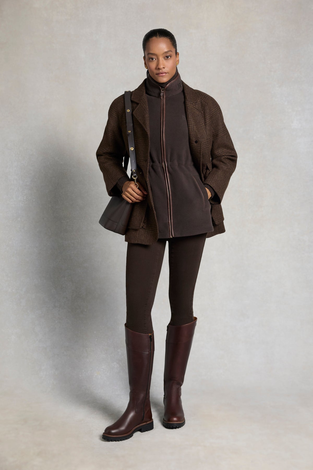 Country Longline Fleece Gilet (Chocolate)
