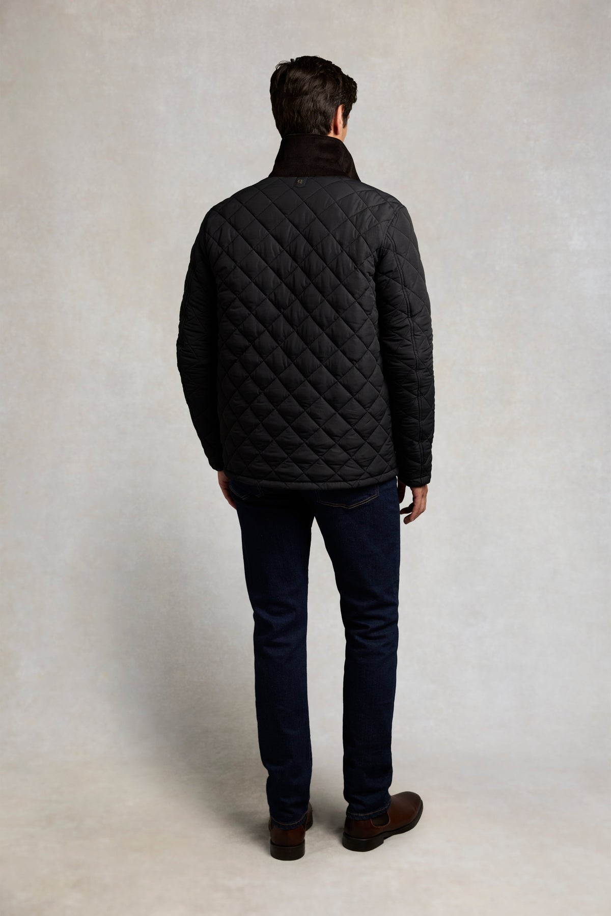 Men's Country Quilted Jacket (Black)
