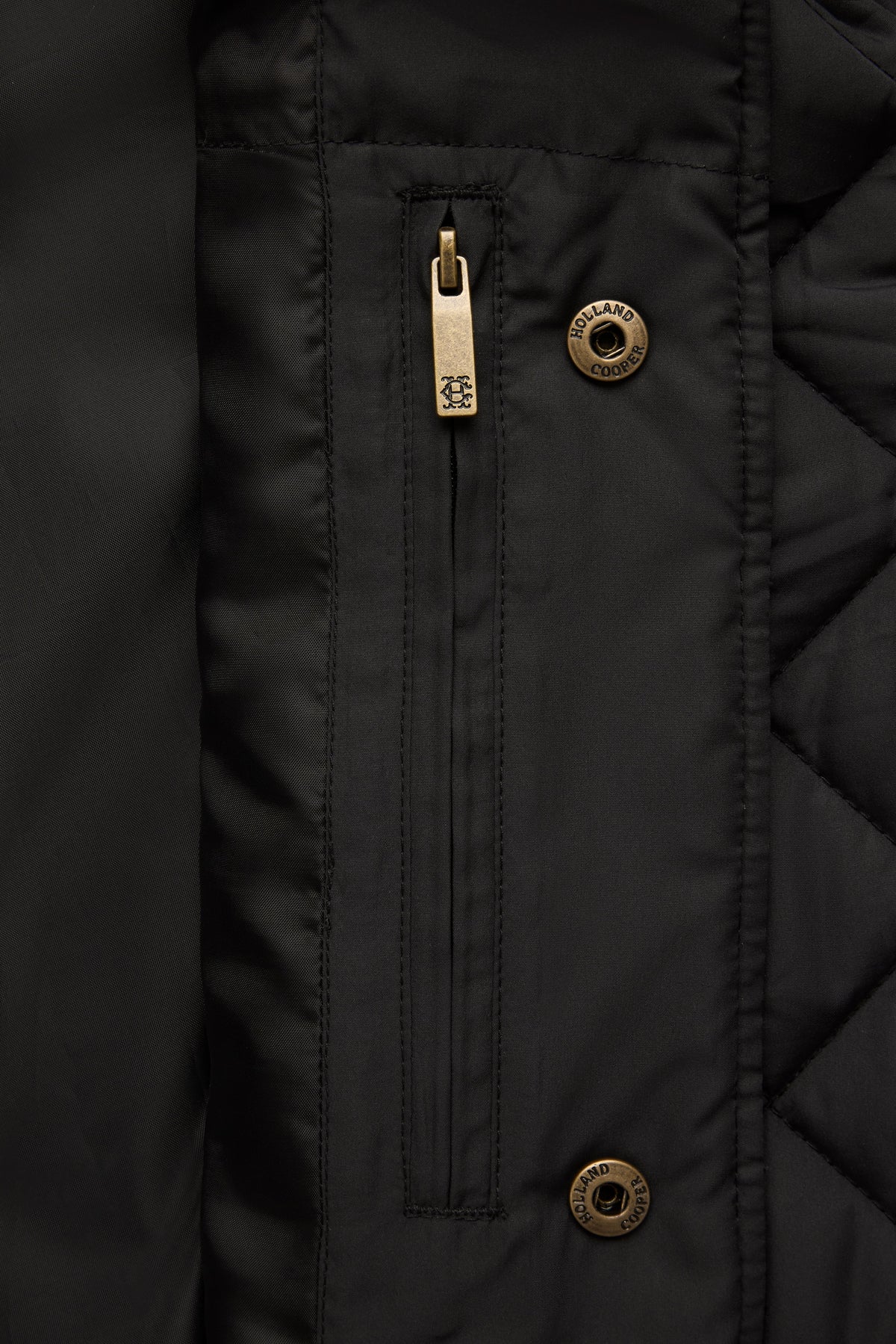 Men's Country Quilted Jacket (Black)