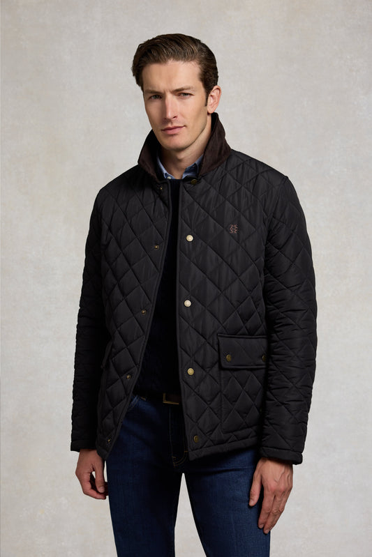 Men's Country Quilted Jacket (Ink Navy)