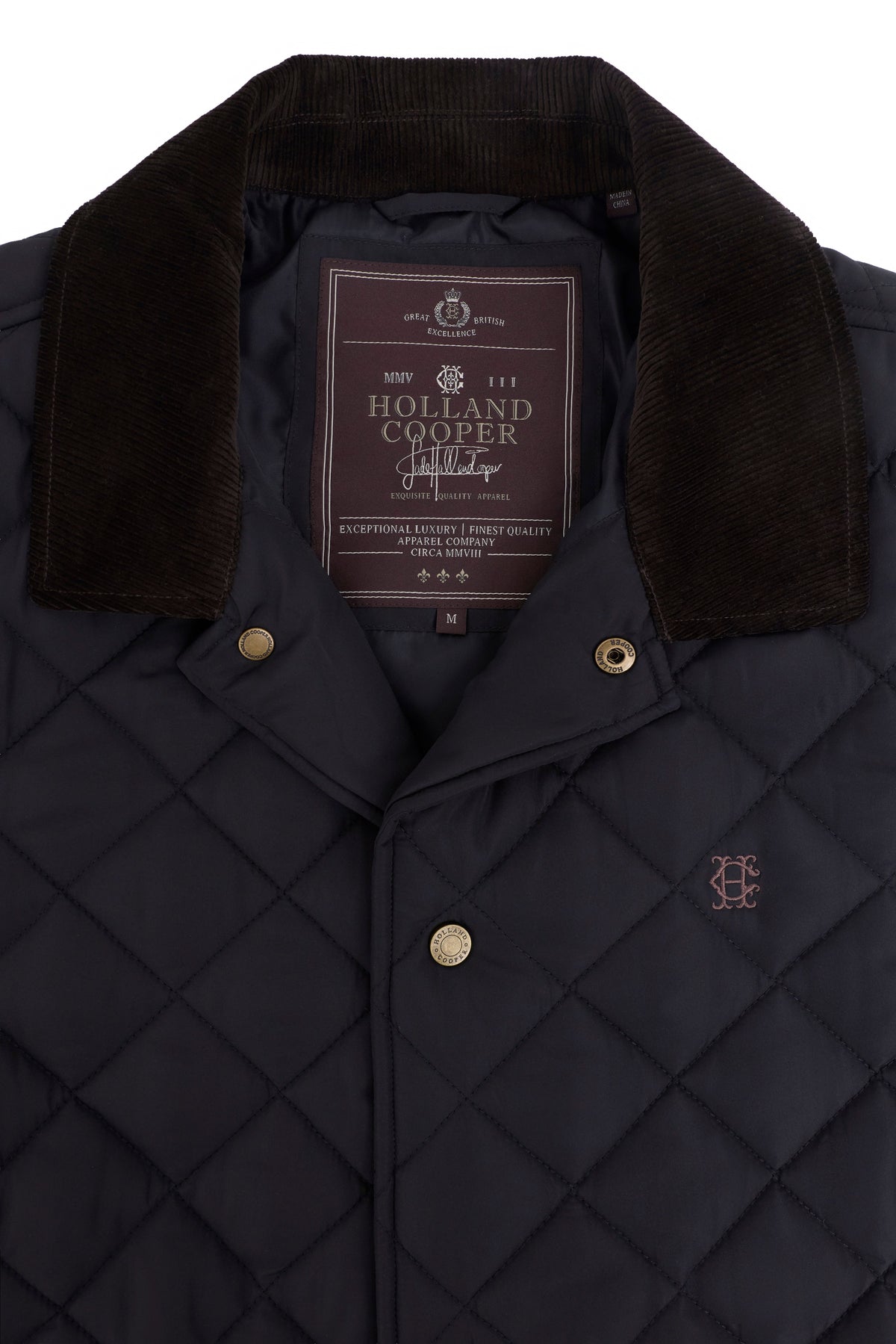 Men's Country Quilted Jacket (Ink Navy)