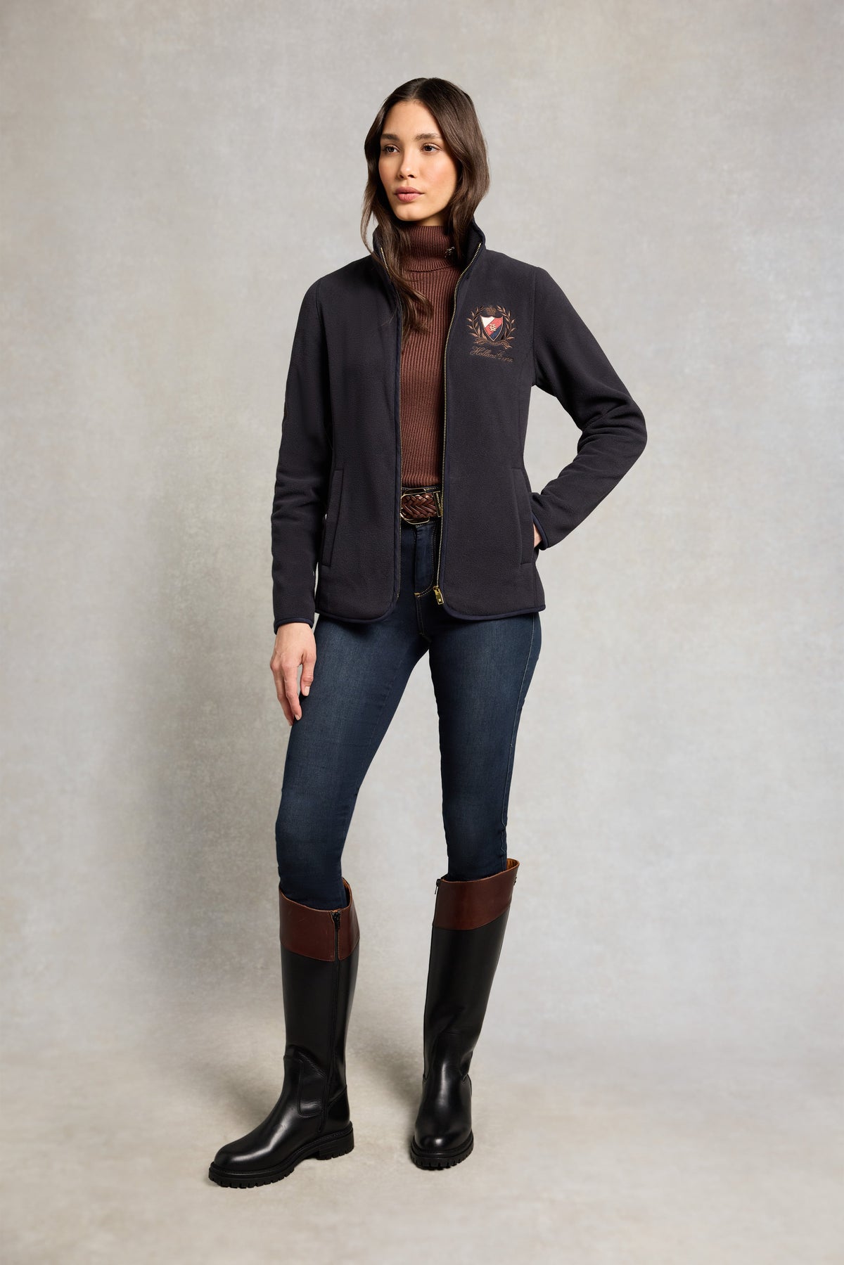 Cranborne Fleece Jacket (Ink Navy)