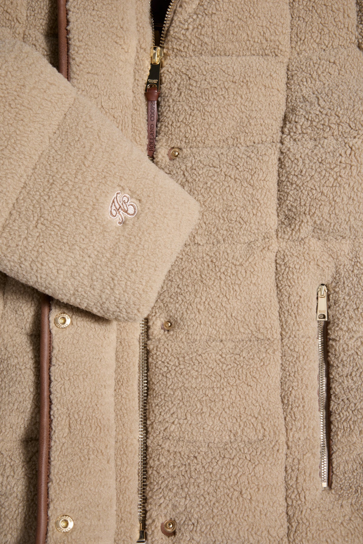 Crawford Padded Jacket (Natural Borg)