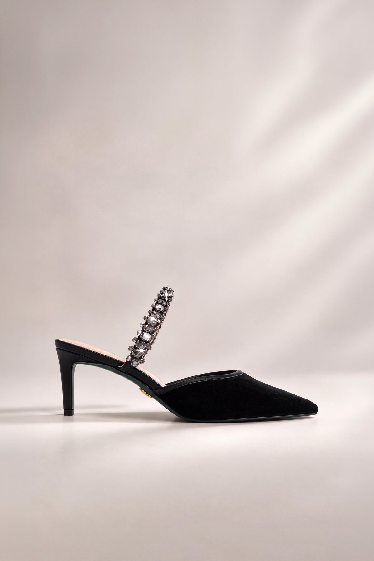 Crawford Stiletto (Black Velvet)