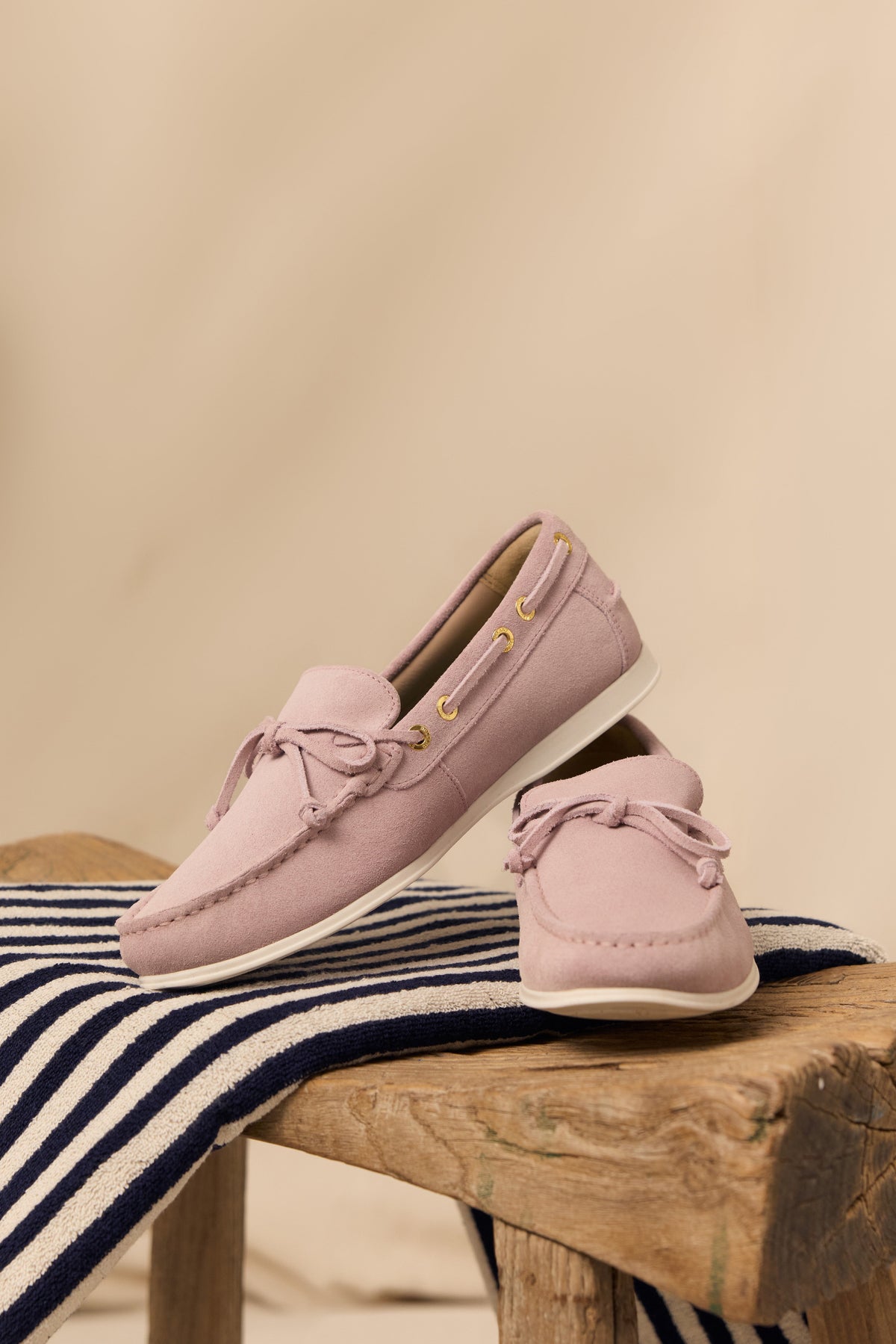 Deck Shoe (Blush Suede)