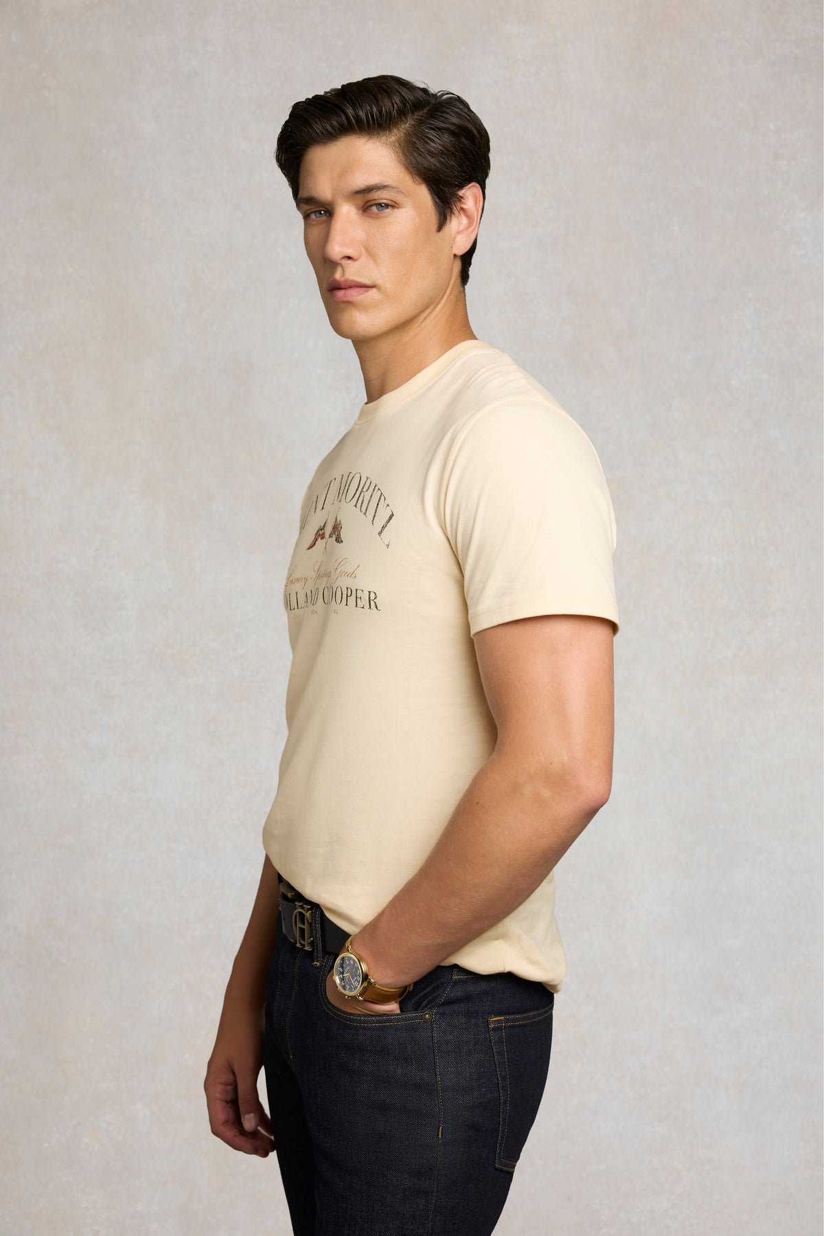 Men's Destination Tee (Ecru St Moritz)
