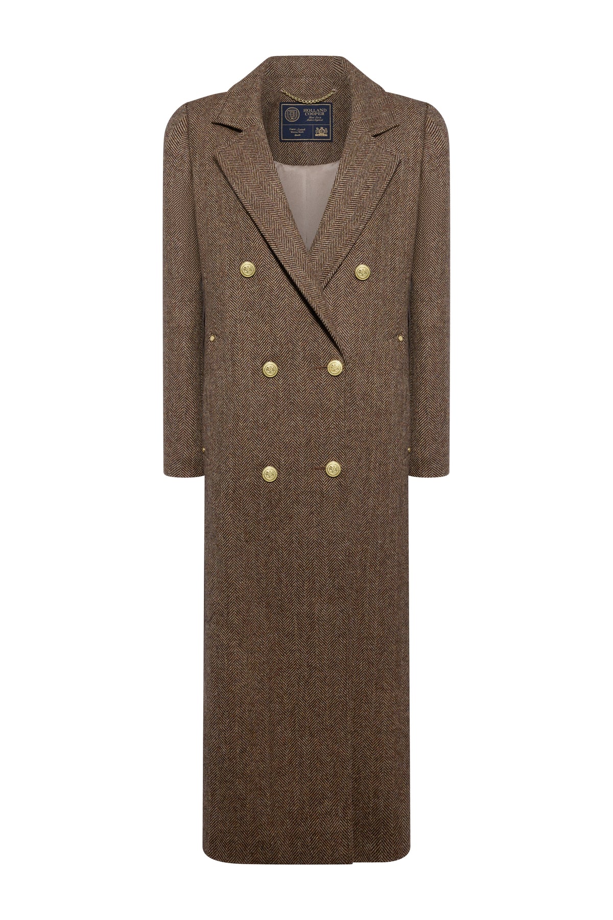 Isobel Lorna's Cheltenham Look (Large Scale Brown Herringbone)