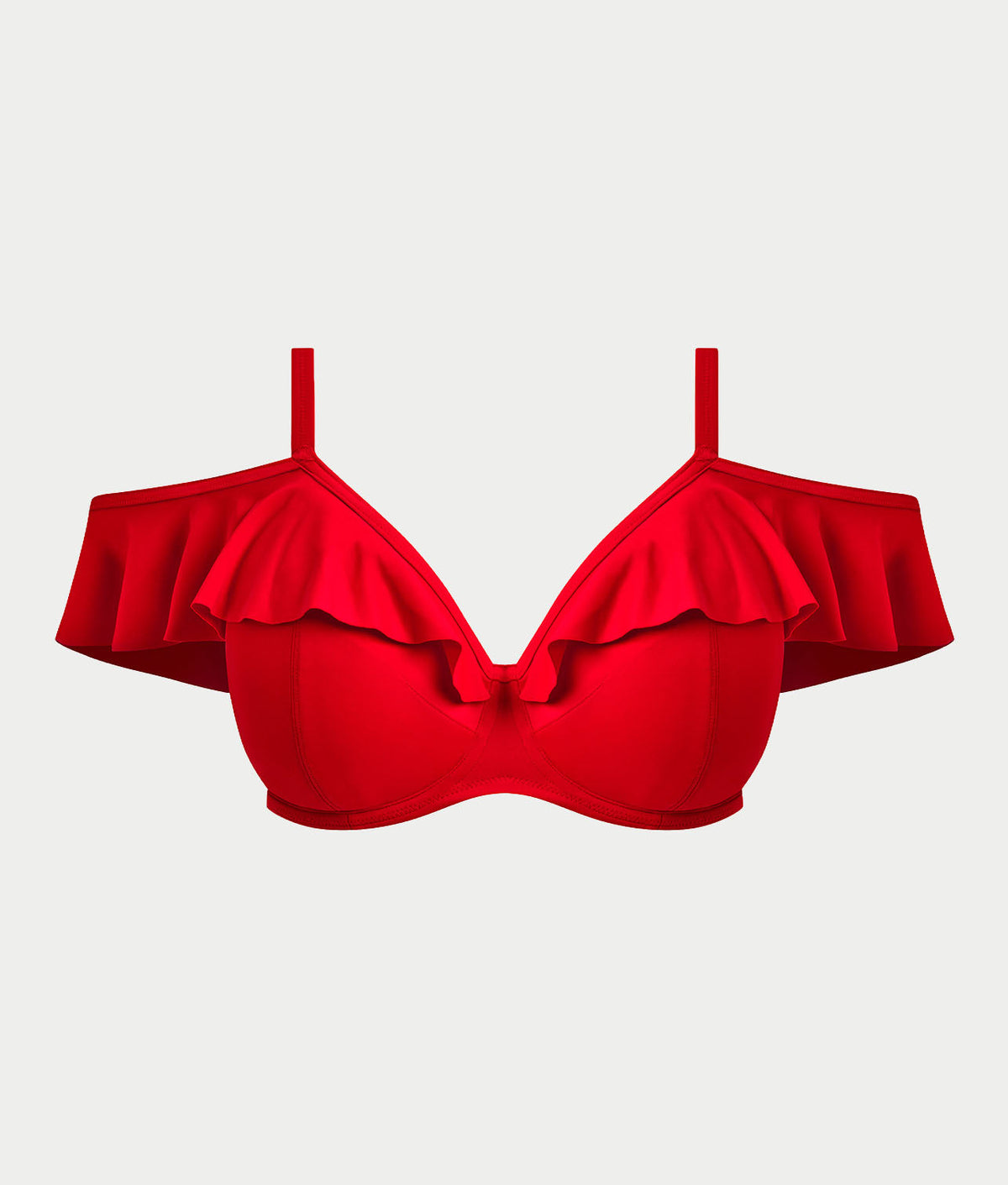 Plus Size Plain Sailing Bardot Bikini Top