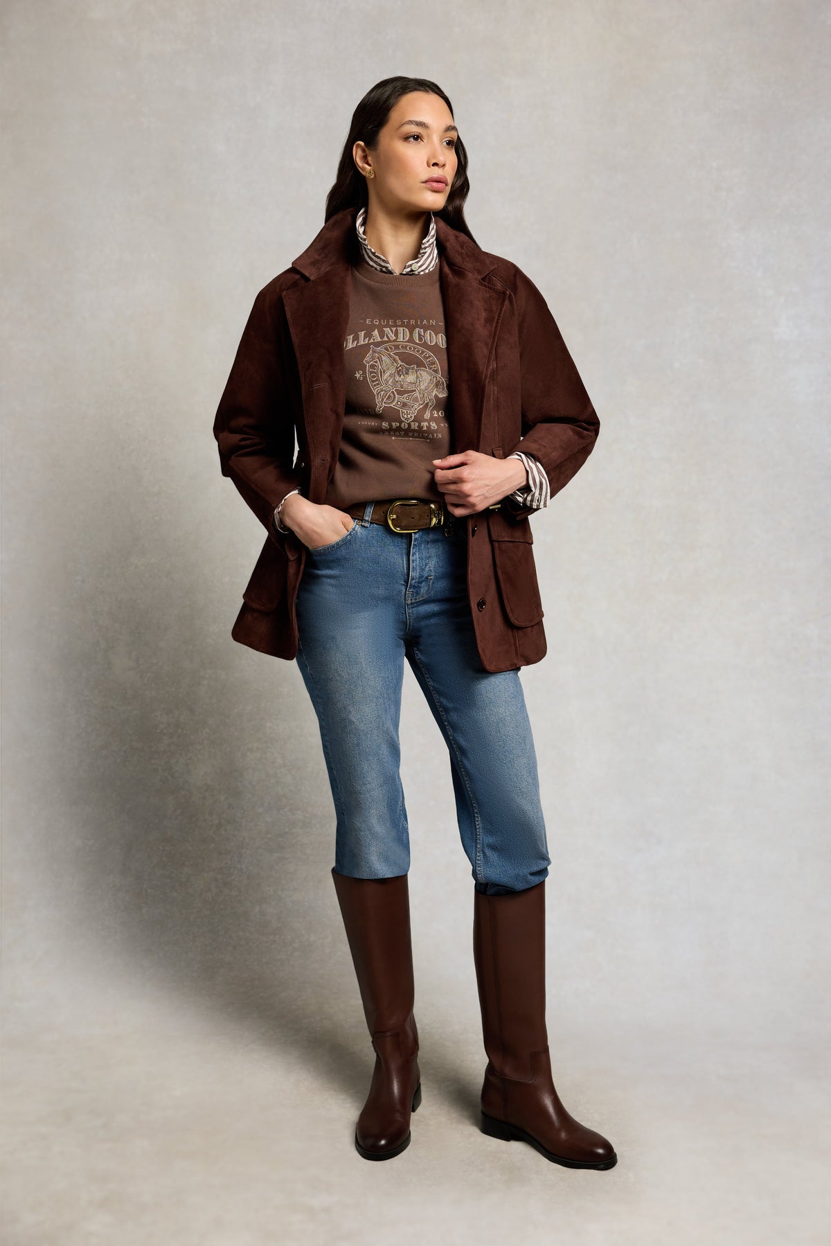 Essential Crew Neck Sweat (Chestnut)