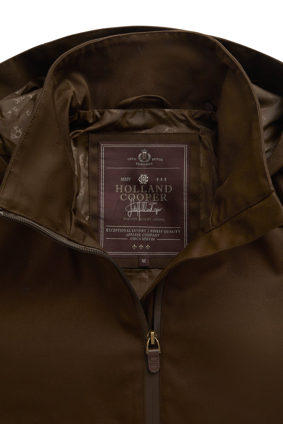 Men's Essential Waterproof Jacket (Olive Brown)