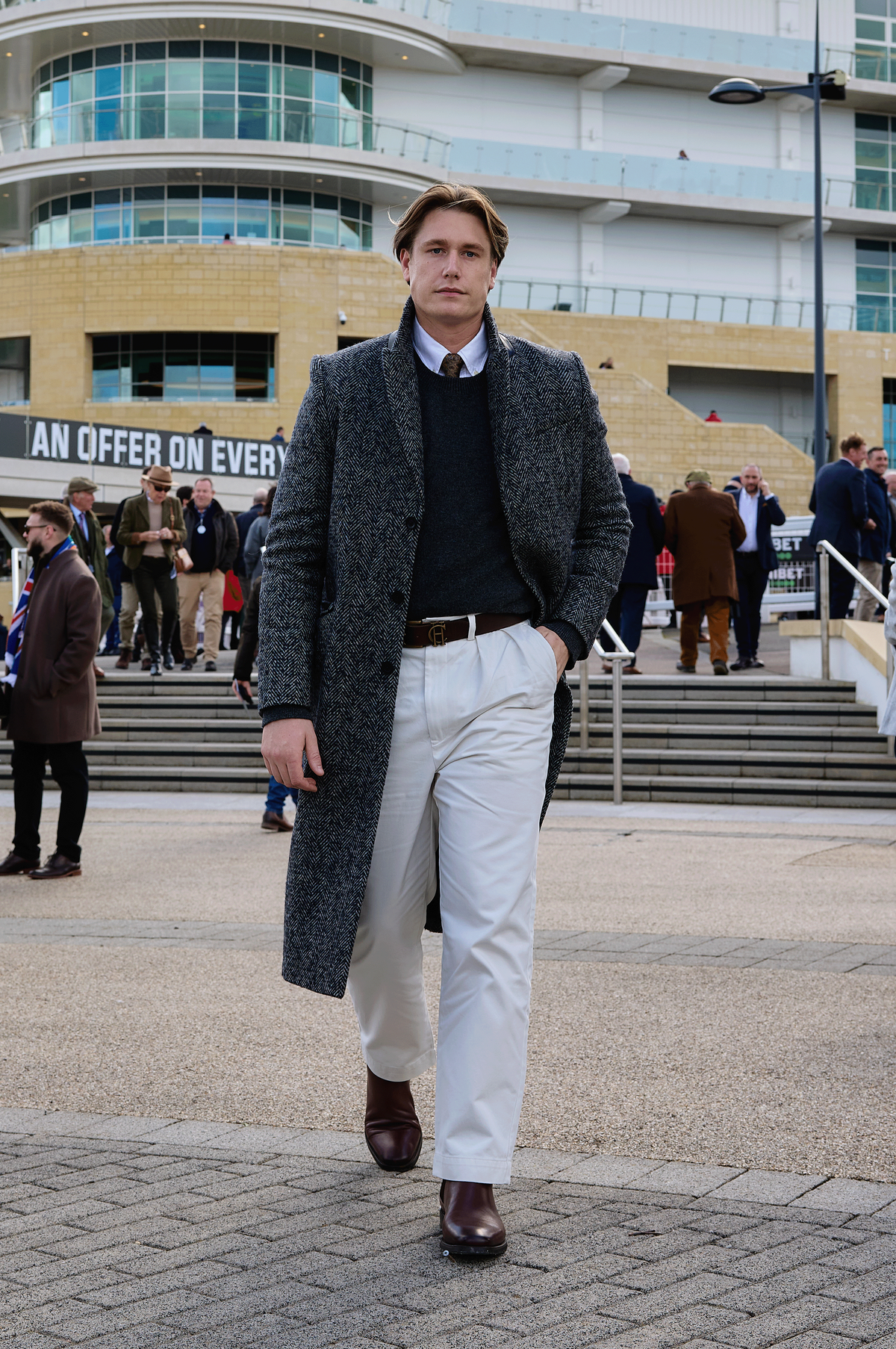 Will Young's Cheltenham Look (Ebony Herringbone)