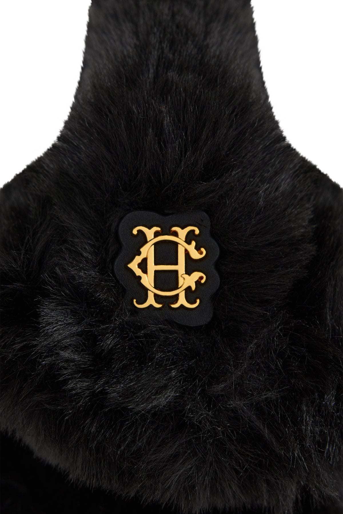 Faux Fur Ear Muffs (Black)