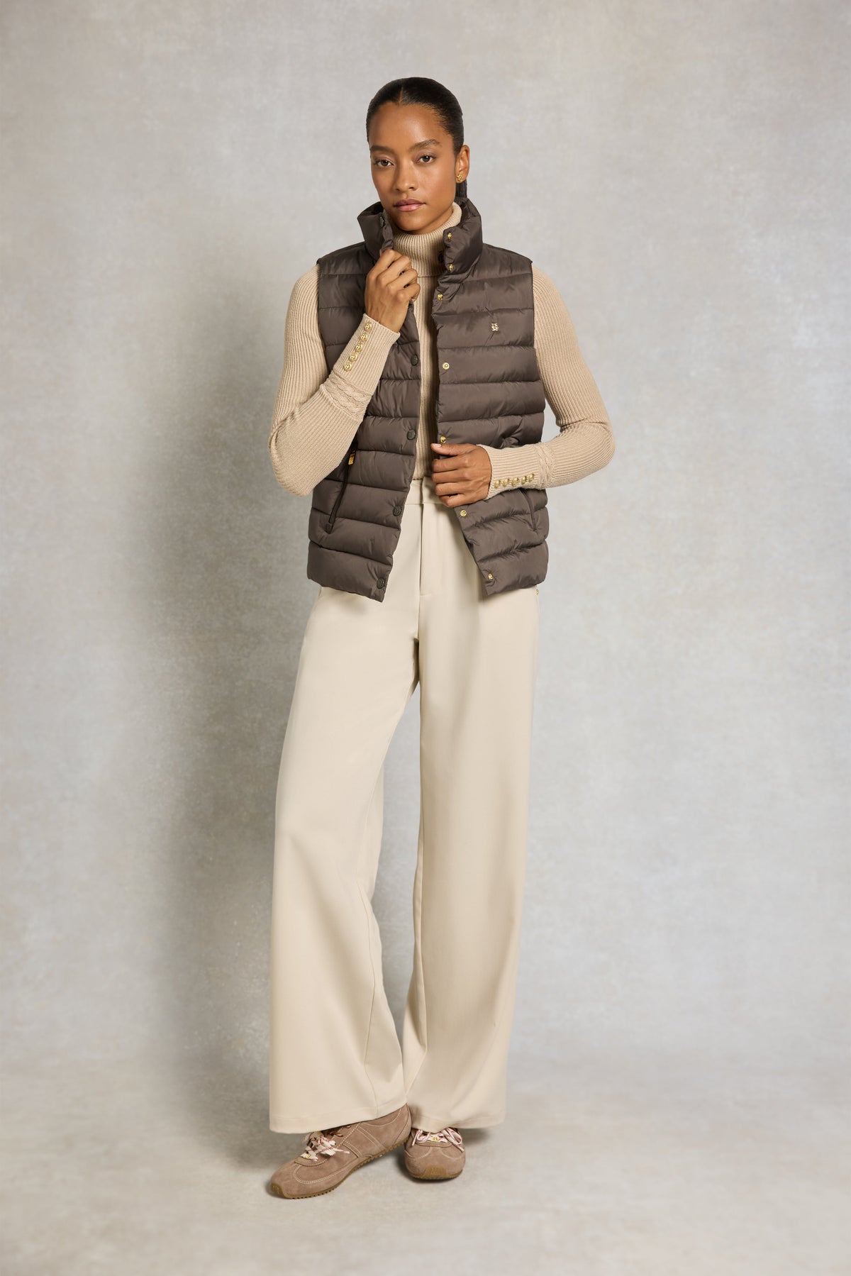 Ferncroft Padded Gilet (Olive Brown)