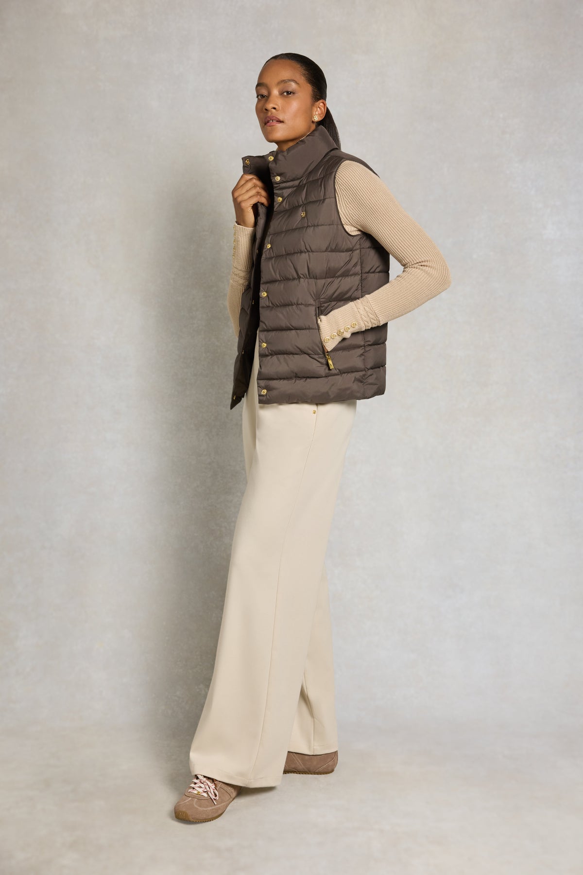 Ferncroft Padded Gilet (Olive Brown)