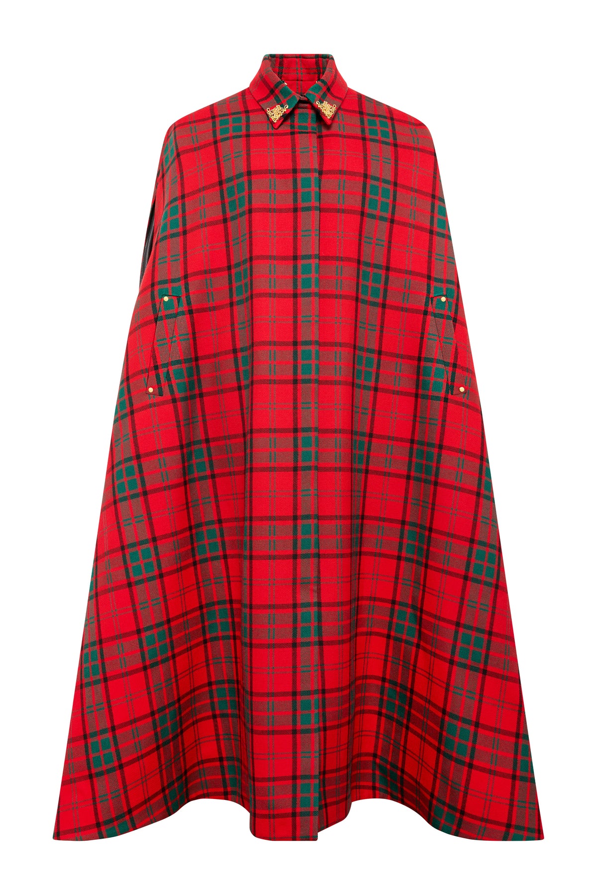 Full Length Knightsbridge Cape (Red Tartan)