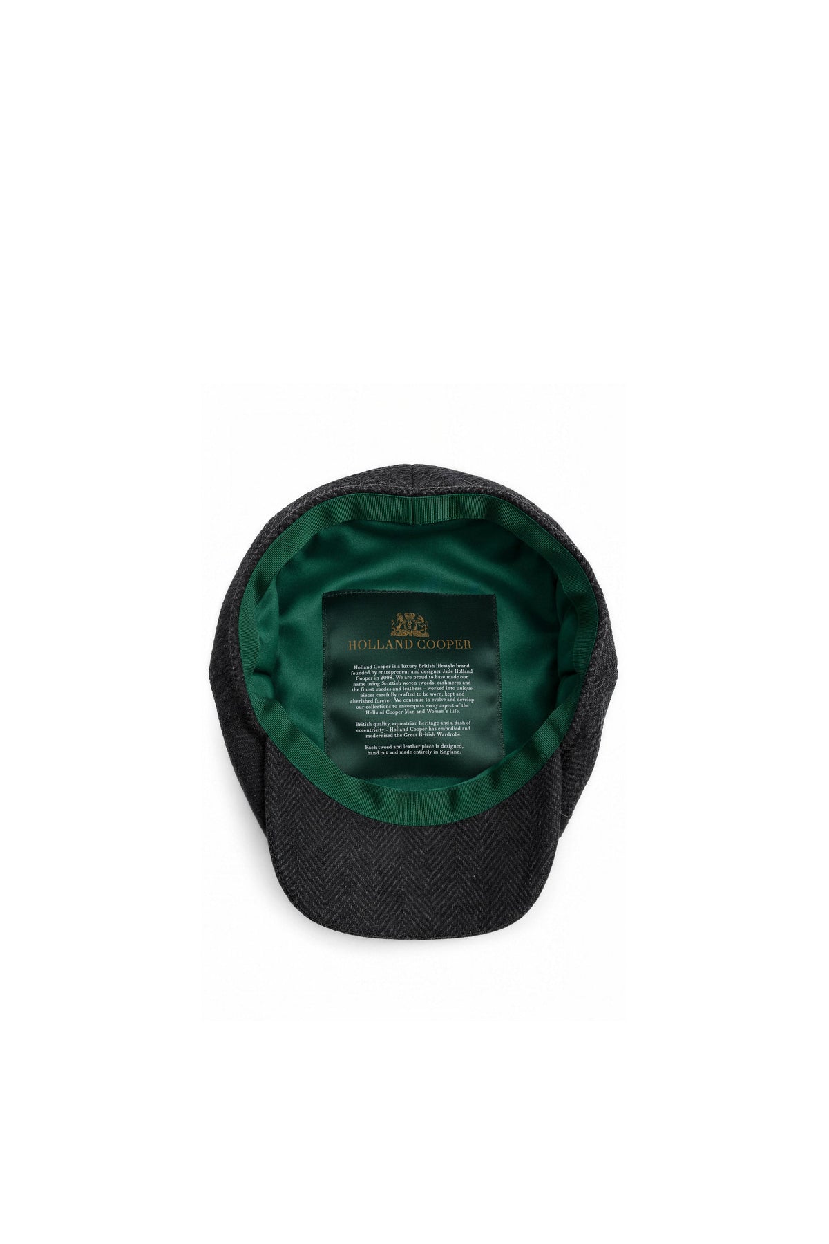 Redford Estate Cap (Large Scale Graphite Herringbone)