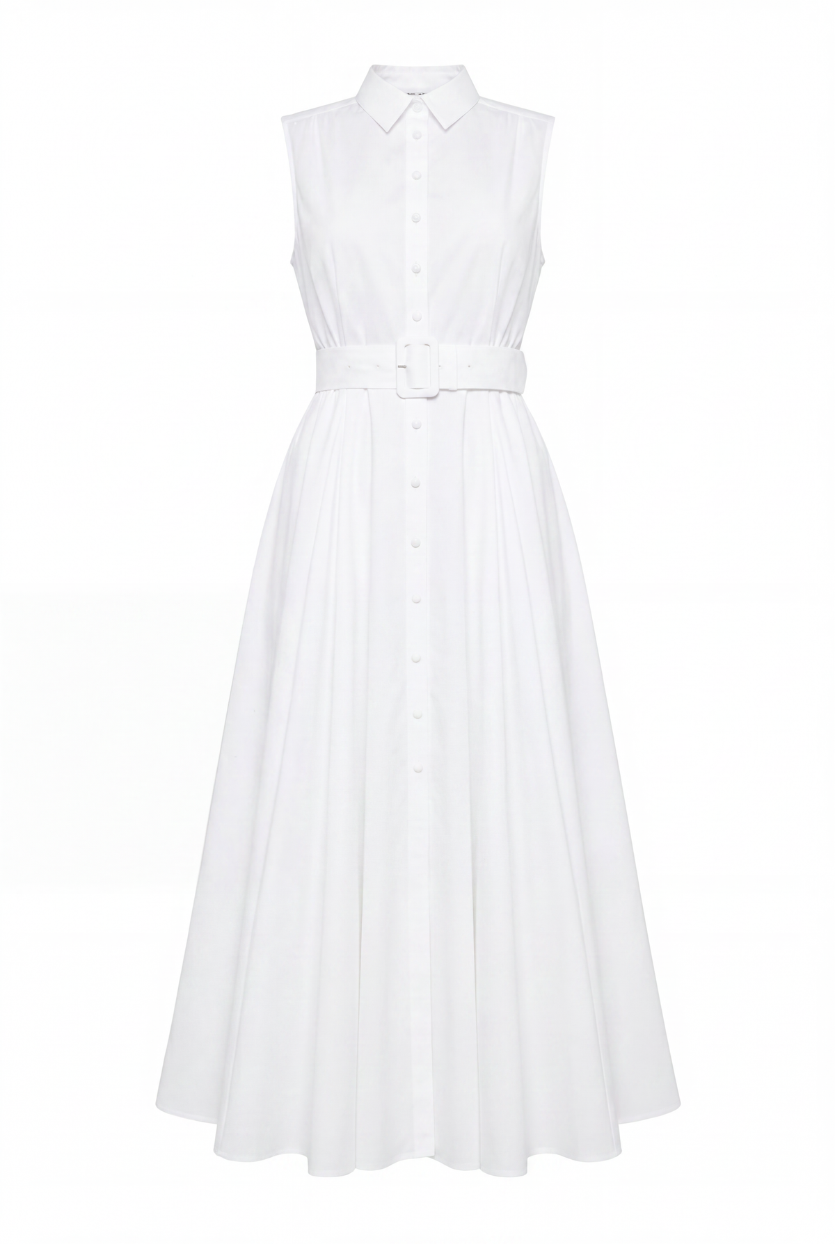 Aimee Sleeveless Dress (White)