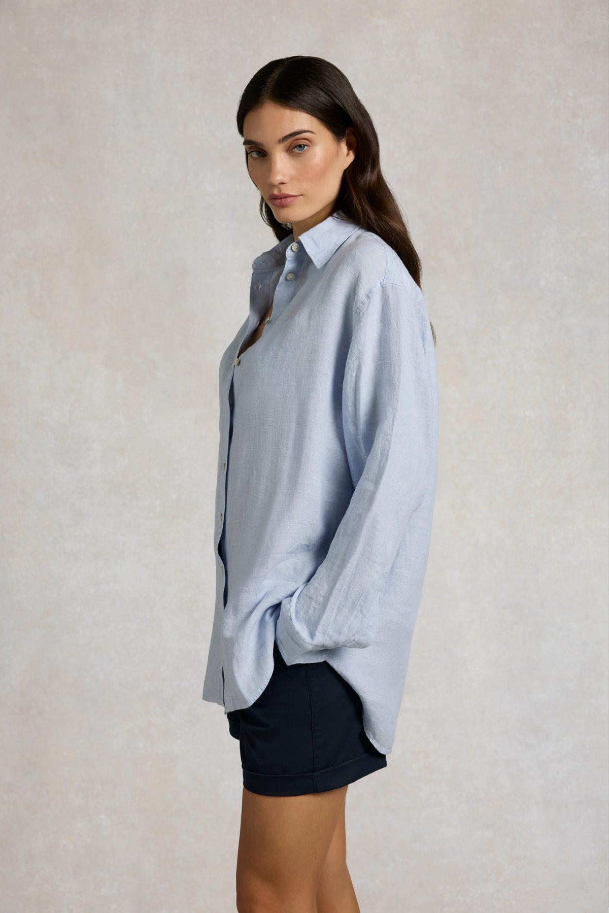 Amalfi Linen Shirt (Light Blue Linen)