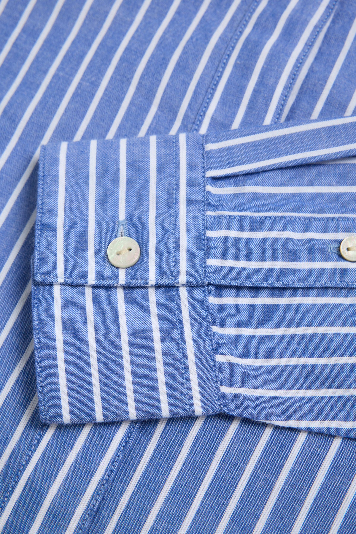 Athena Shirt (Dusty Blue Stripe)