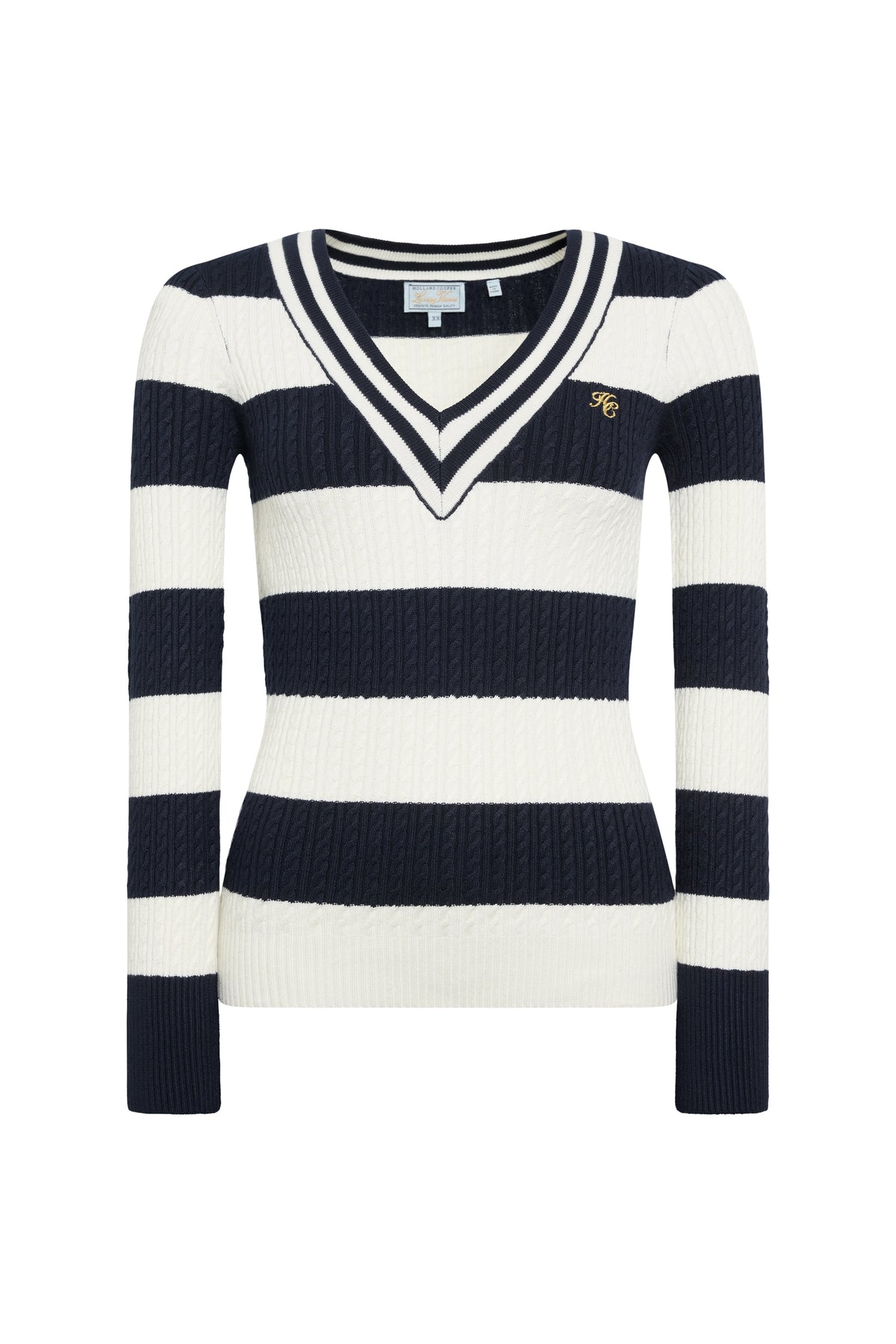 Badminton Knit (Ink Navy Stripe)