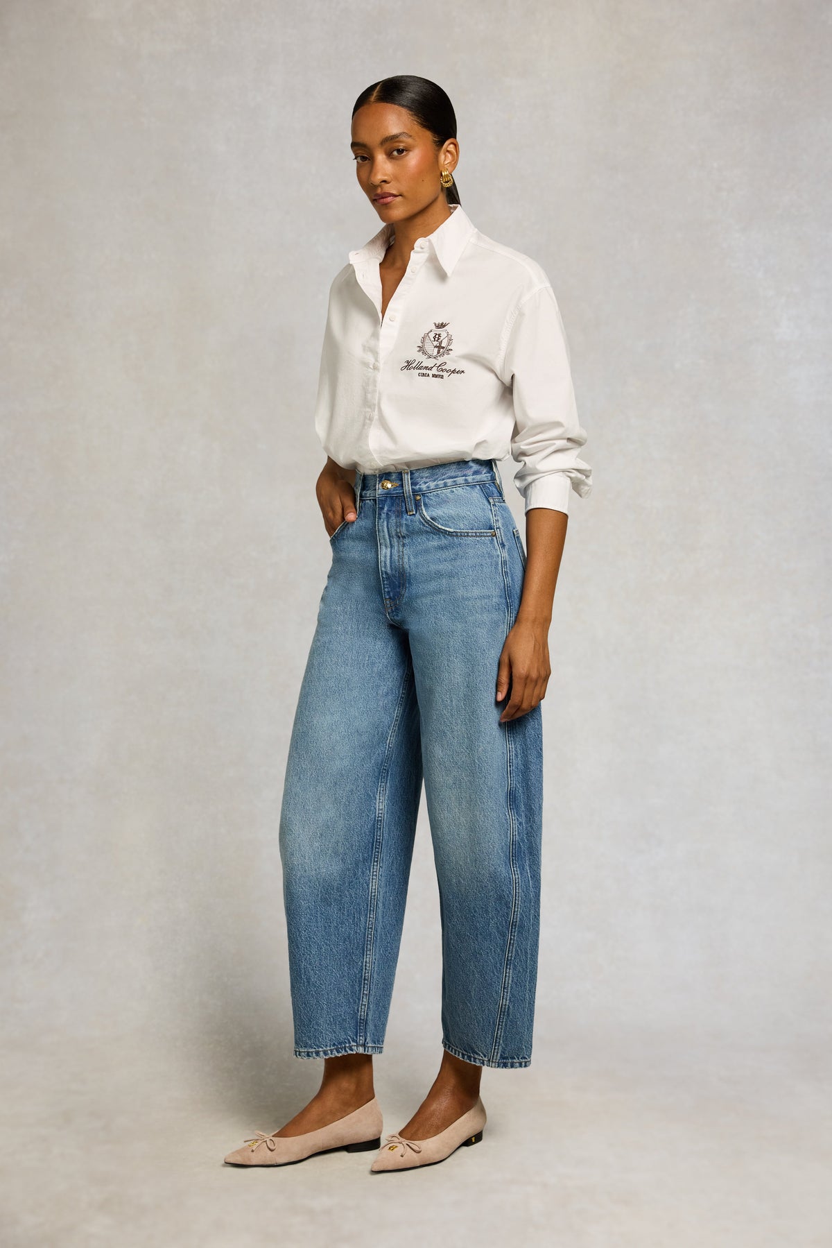 Barrel Leg Jean (Vintage Denim)