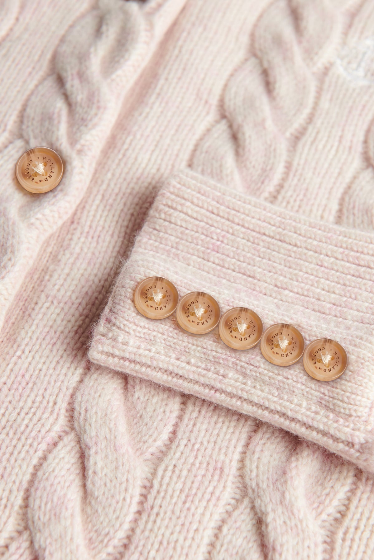 Bourton Cardigan (Palest Pink)
