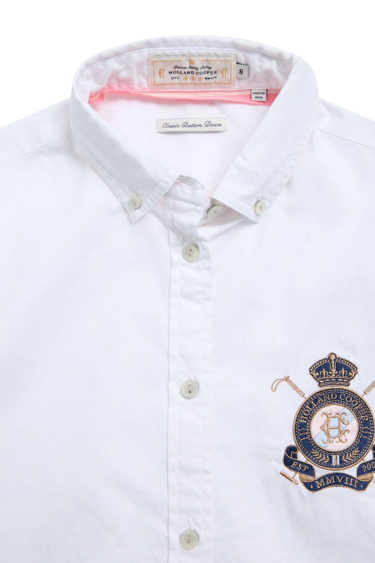 Classic Button Down Shirt (White)