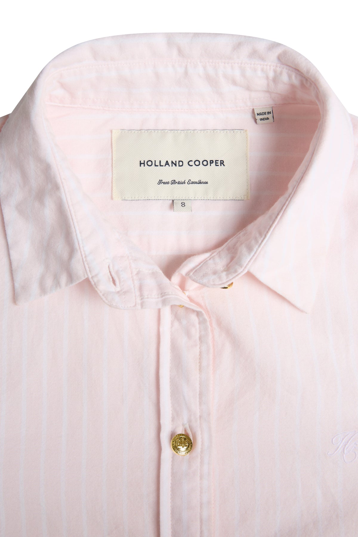 Classic Fit Shirt (Soft Pink Stripe)
