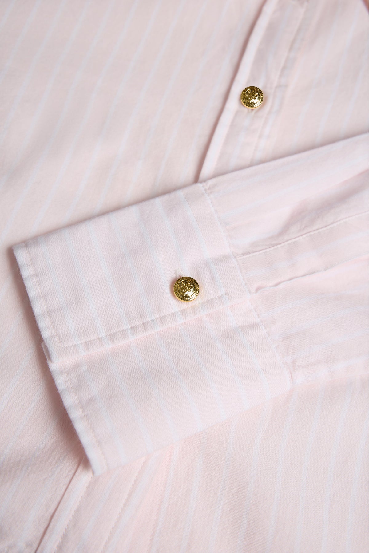 Classic Fit Shirt (Soft Pink Stripe)