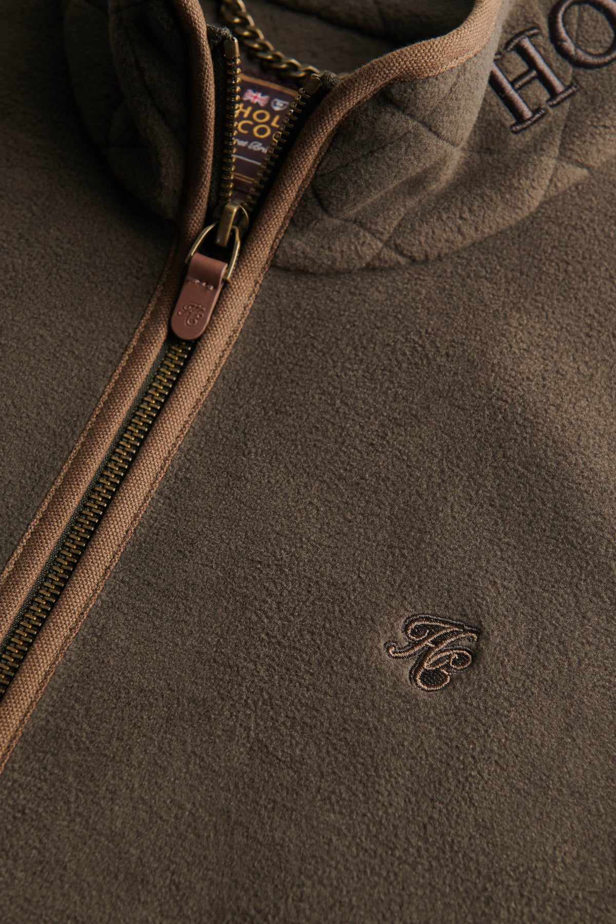 Country Longline Fleece Gilet (Khaki)