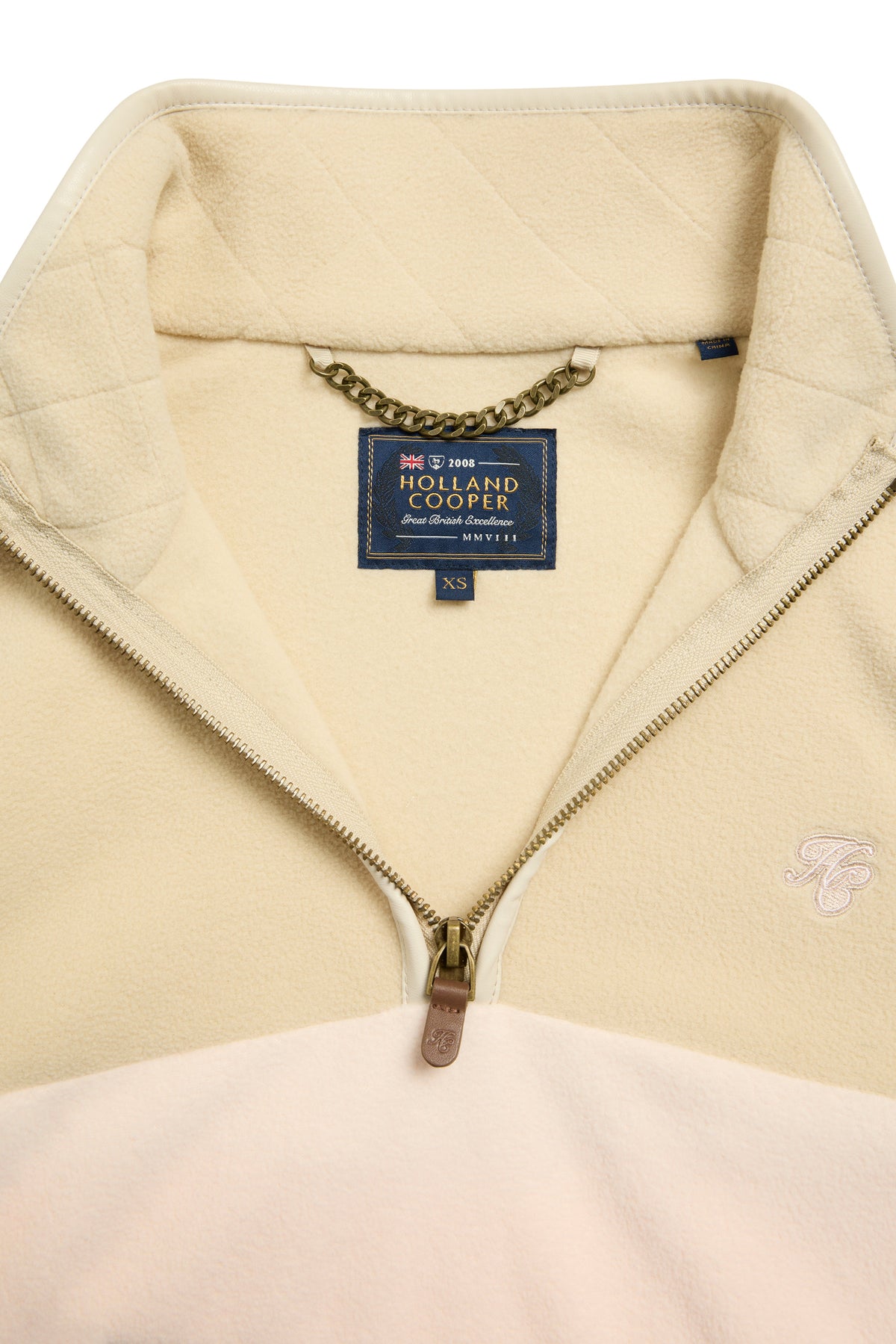 Country Fleece Quarter Zip (Pink Cream)