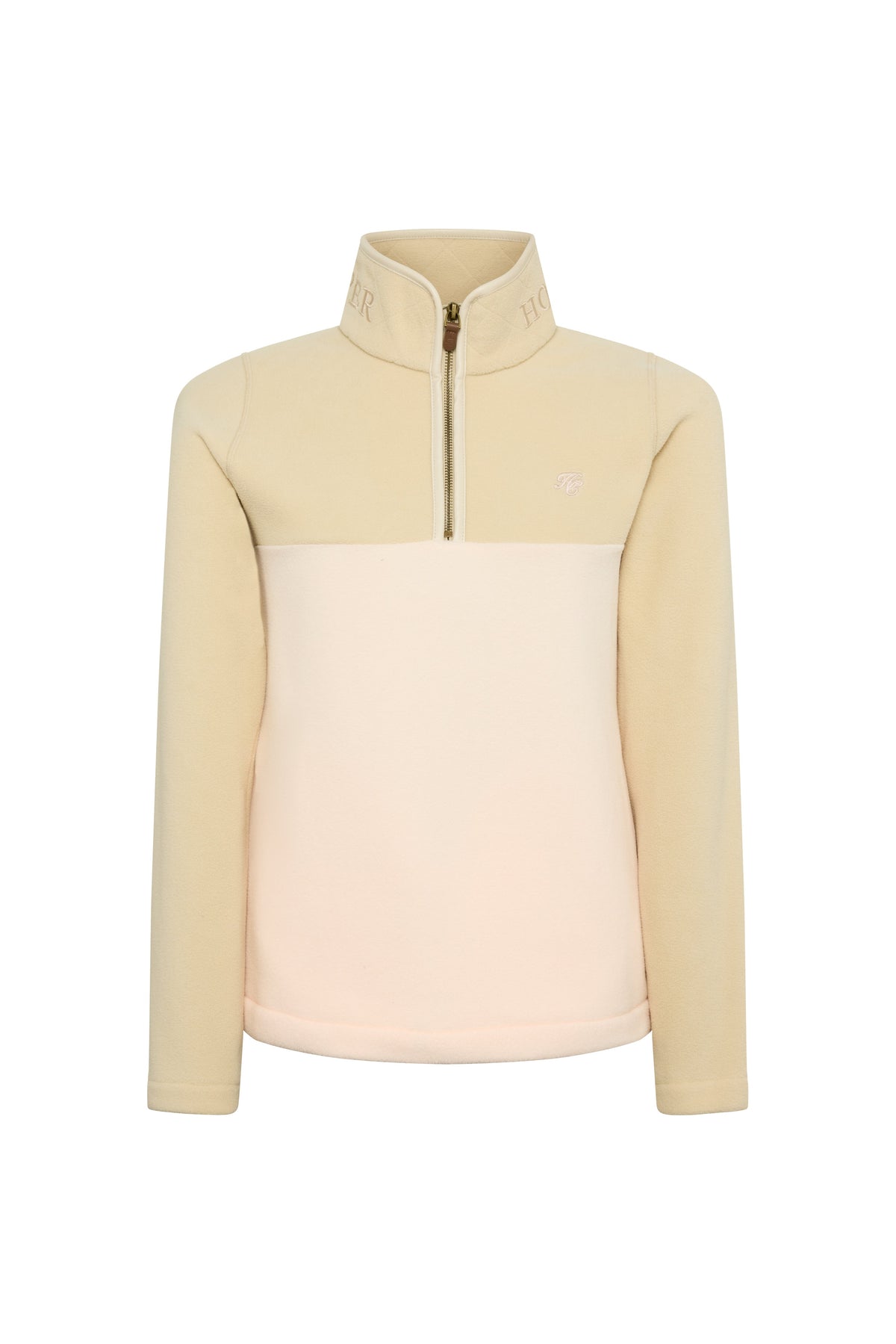 Country Fleece Quarter Zip (Pink Cream)