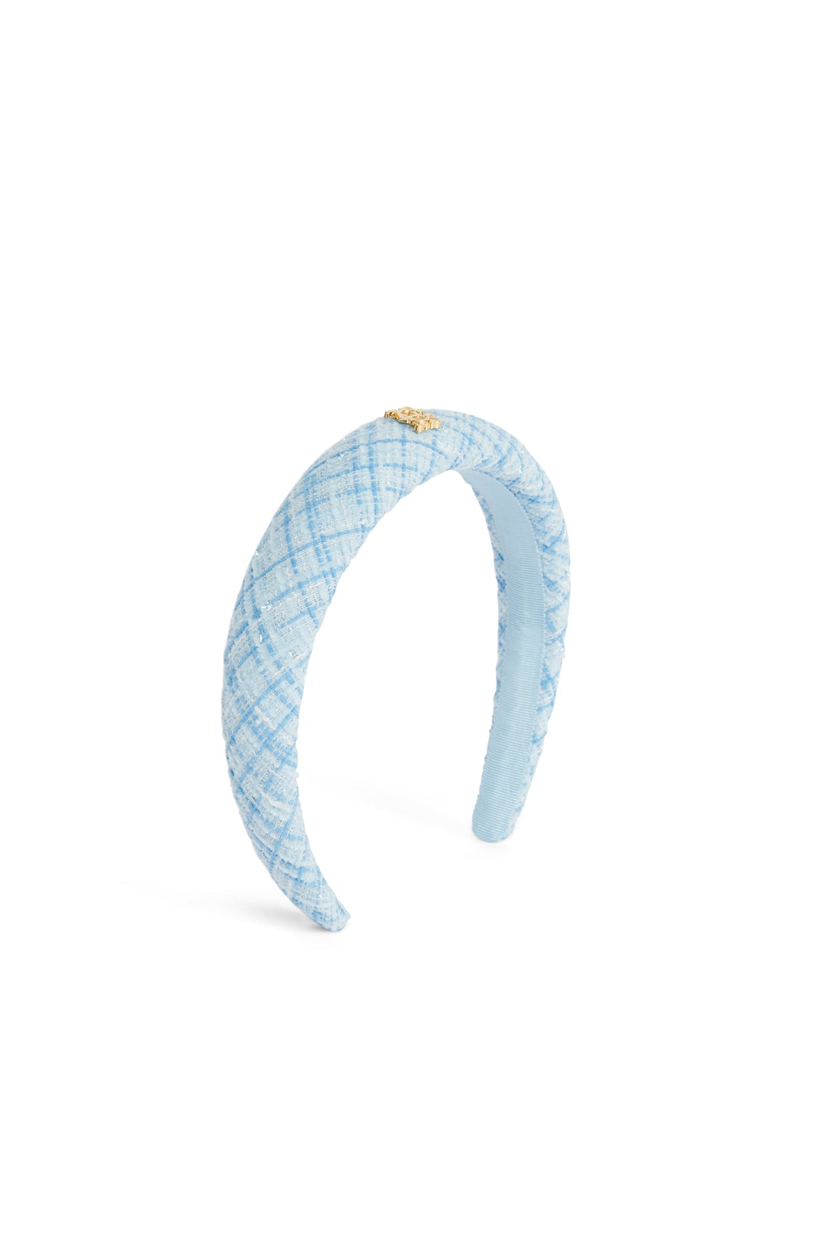 Narrow Headband (Ice Blue Boucle)